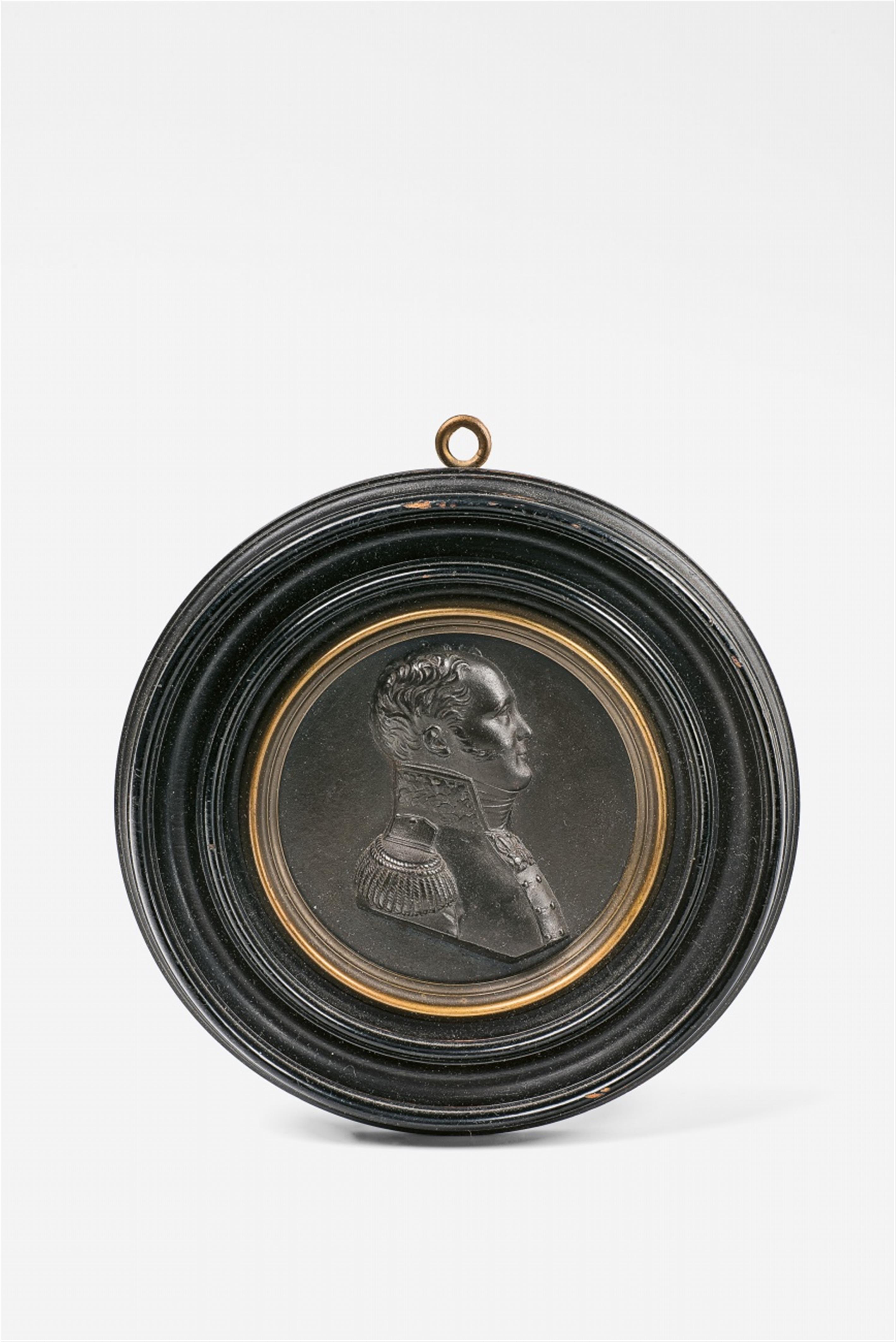 A cast iron portrait medallion of Tsar Alexander I - image-1