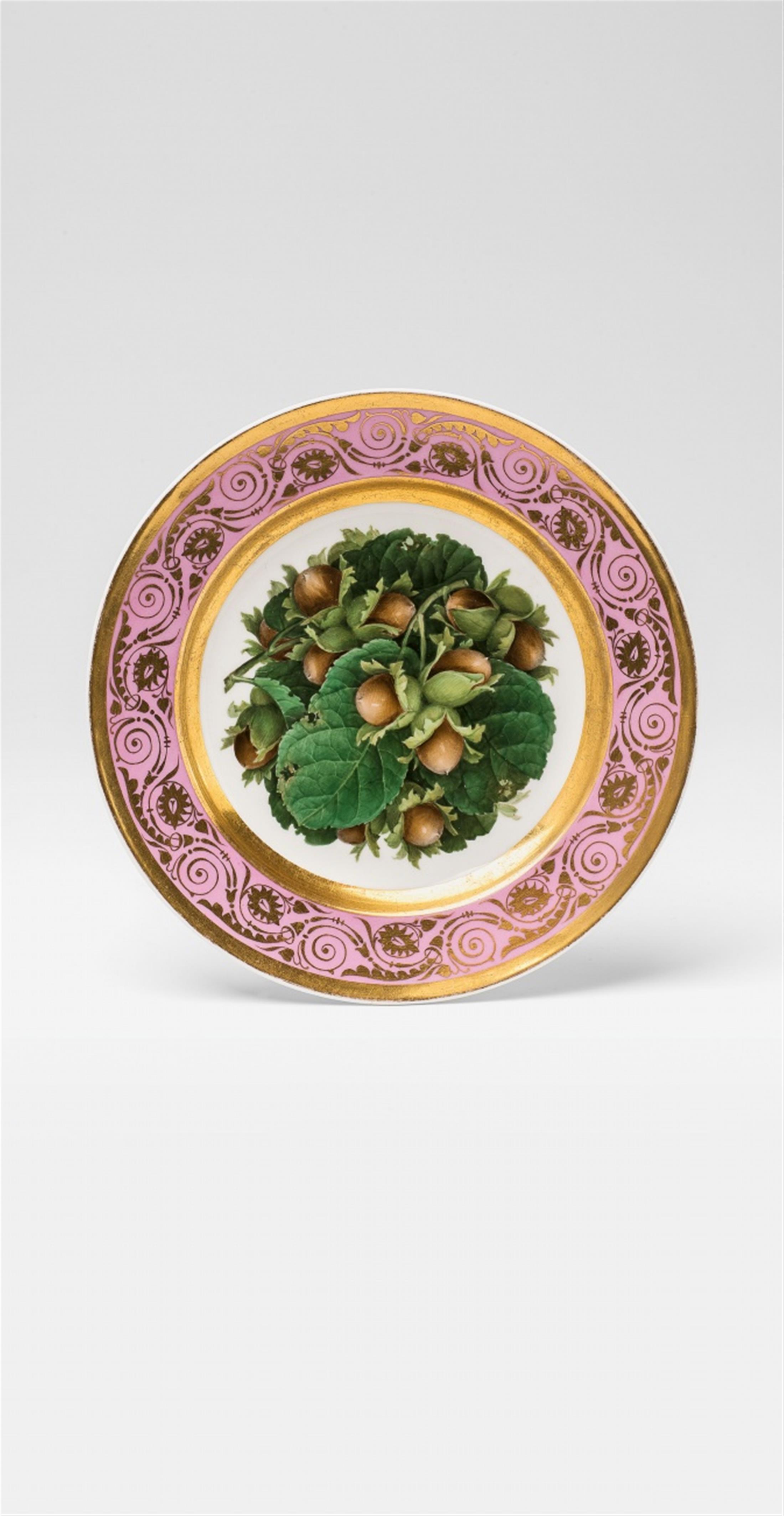 A Berlin KPM porcelain fruit plate with hazelnuts - image-1