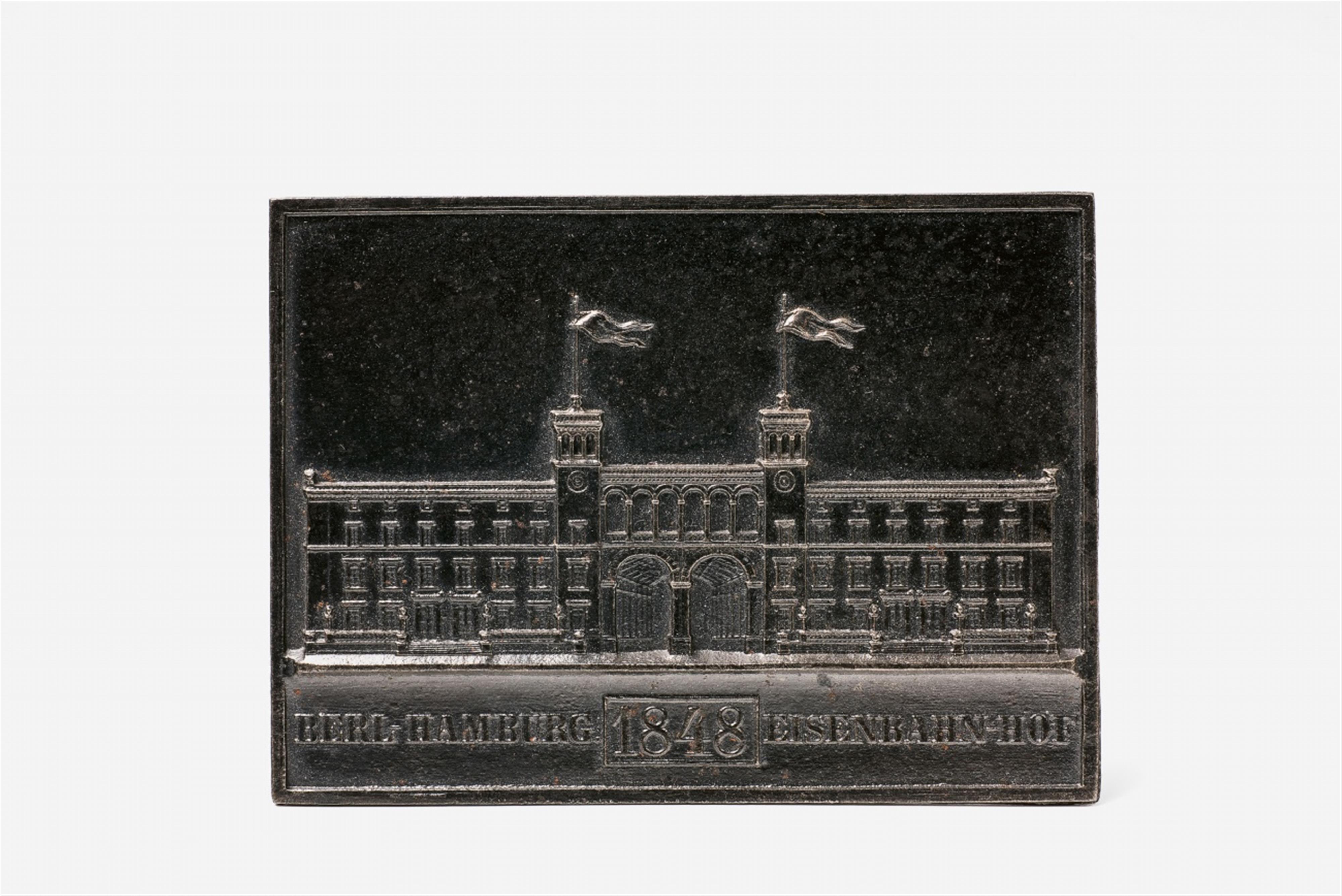 Cast iron New Year's plaque for 1848 - image-1