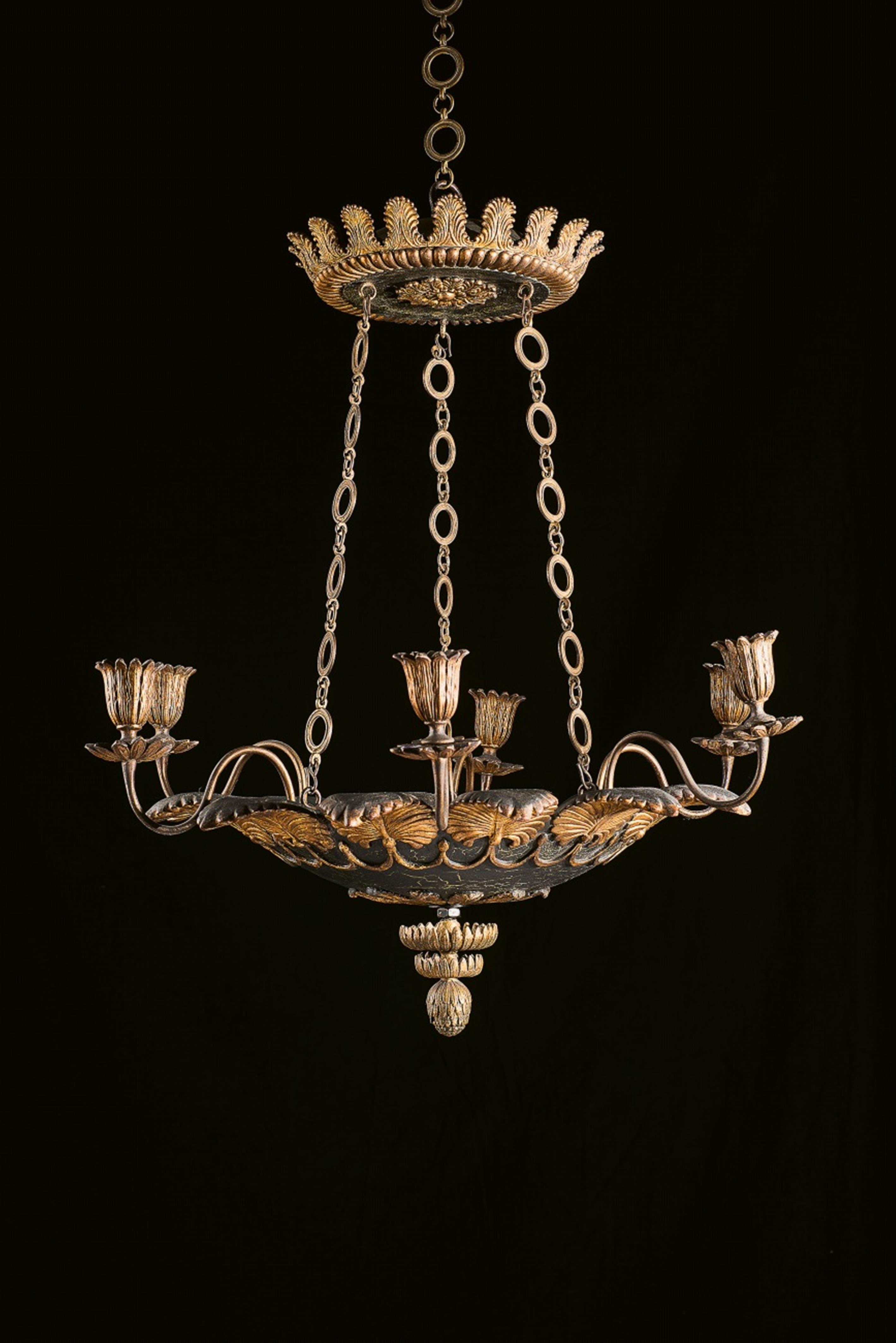 A six-flame chandelier - image-1