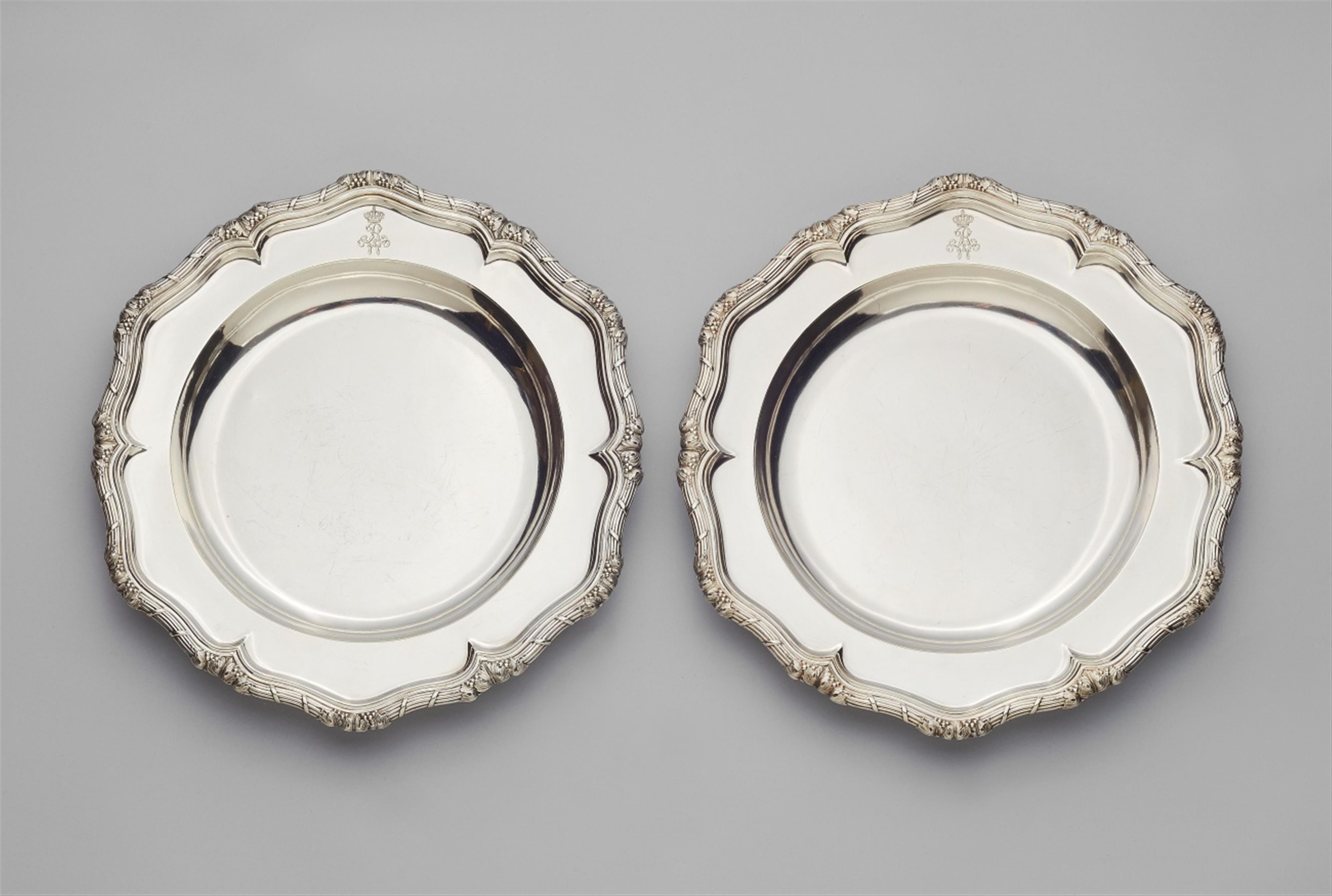 A pair of Berlin silver salvers made for King William I - image-1
