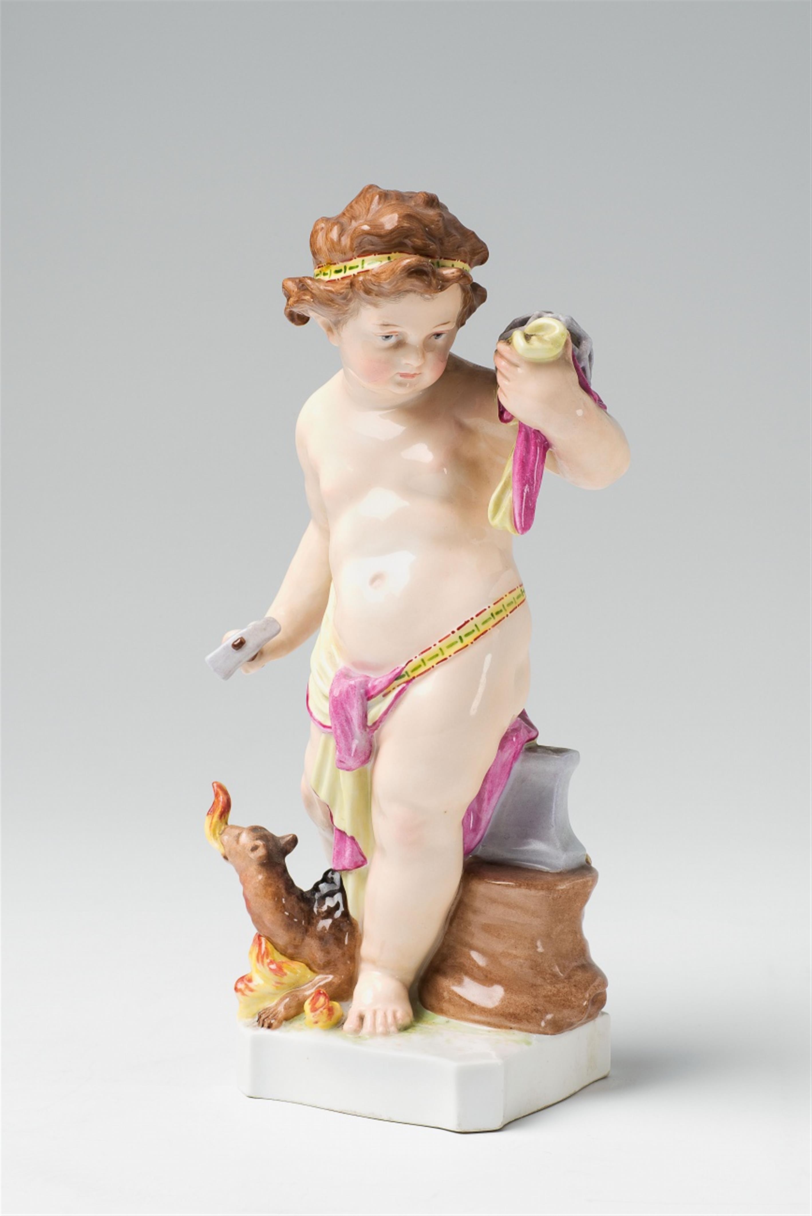 Two Berlin KPM porcelain allegorical figures representing earth and fire - image-2