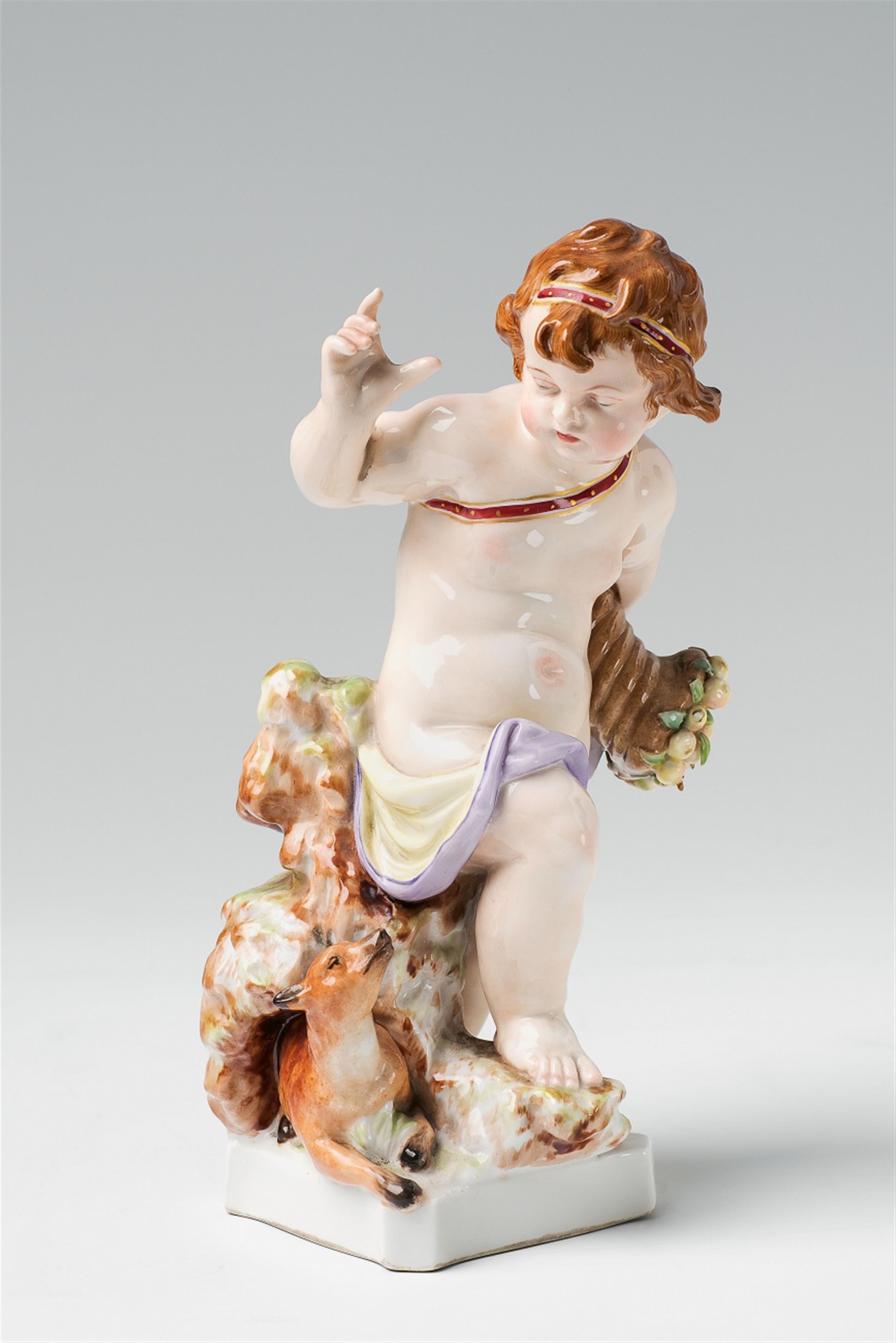 Two Berlin KPM porcelain allegorical figures representing earth and fire - image-3