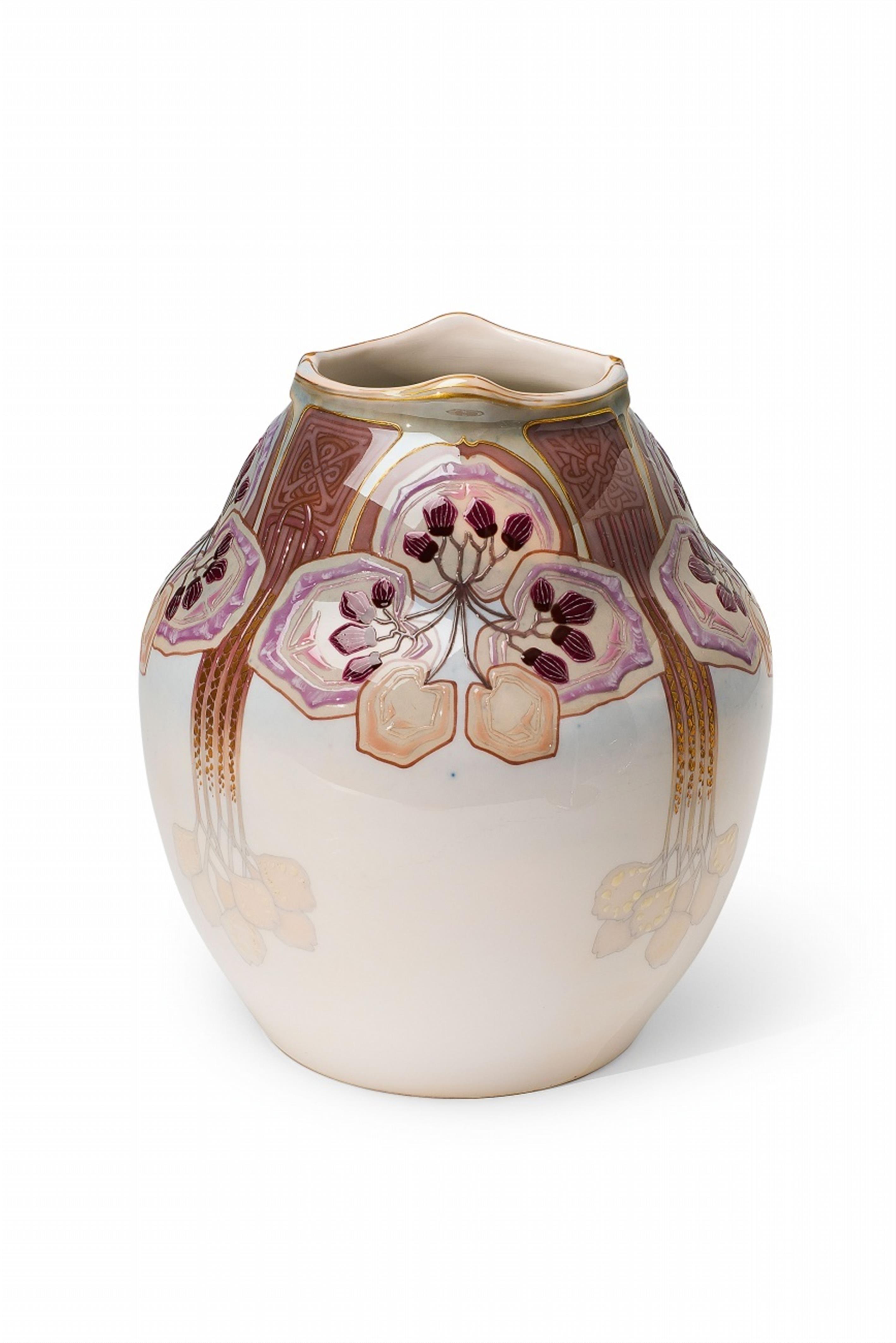 An important Berlin KPM Jugendstil porcelain vase - image-1