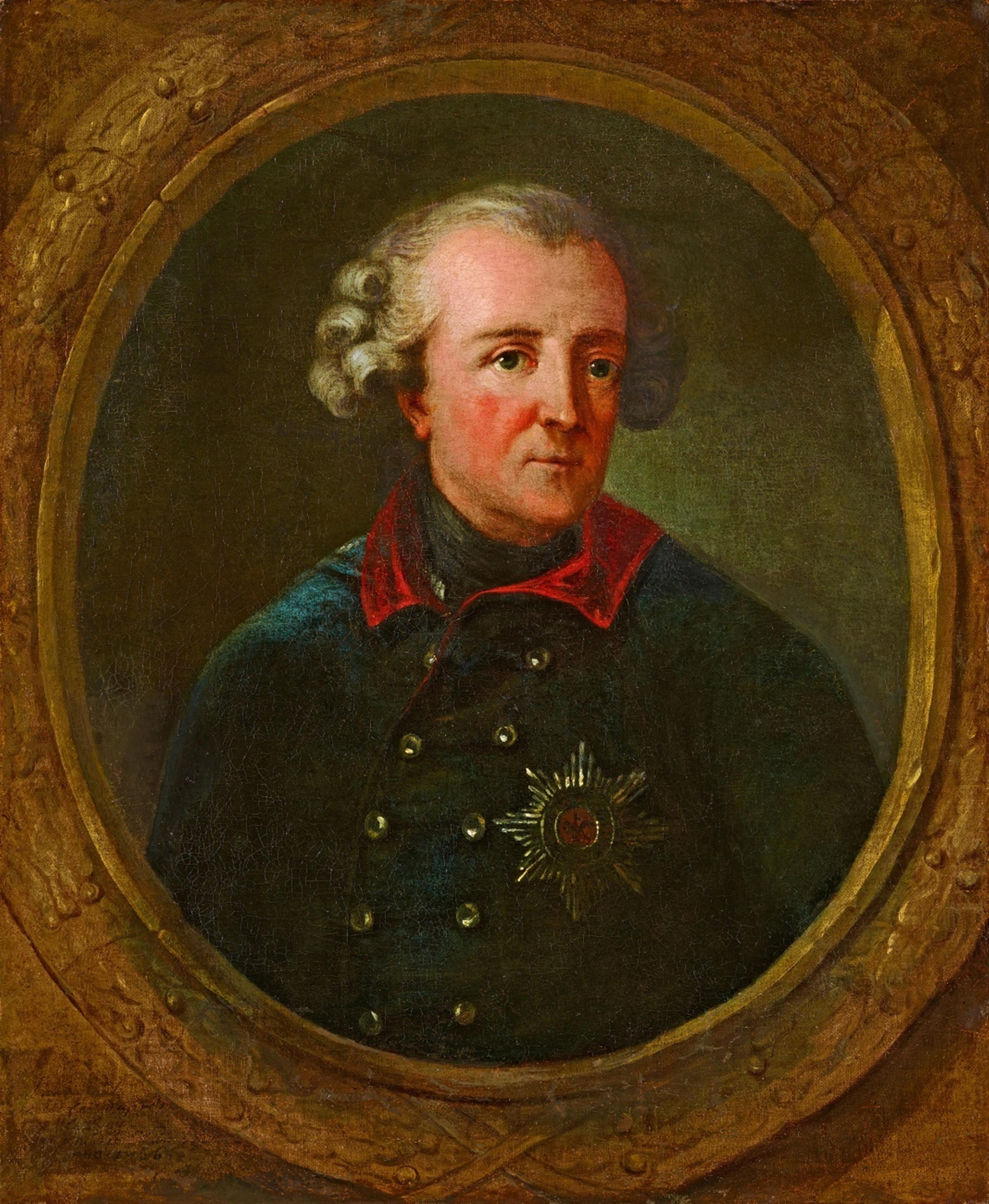 Charles-Amédée-Philippe van Loo - Portrait of King Frederick II of Prussia - image-1