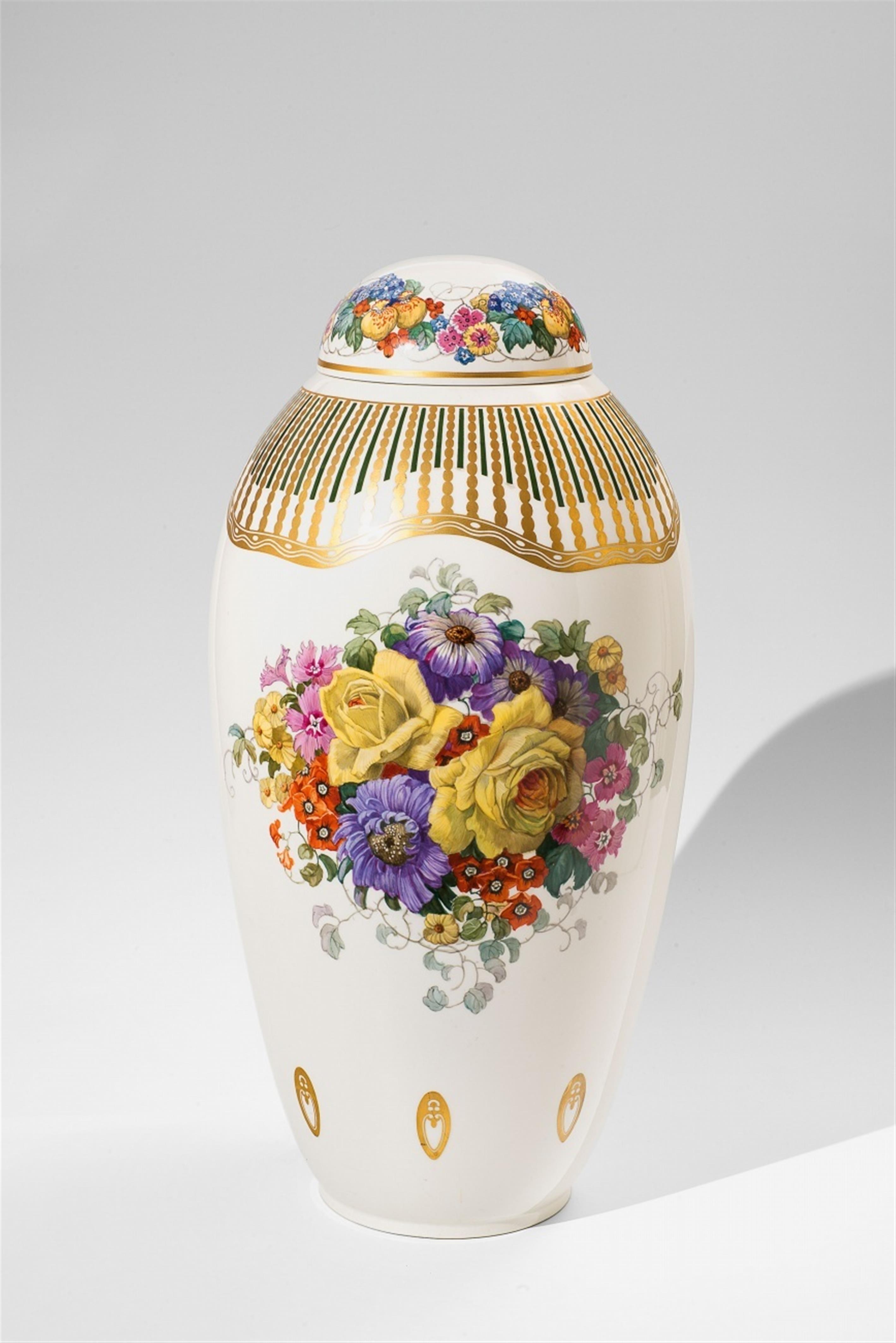 A large Berlin KPM porcelain vase - image-1
