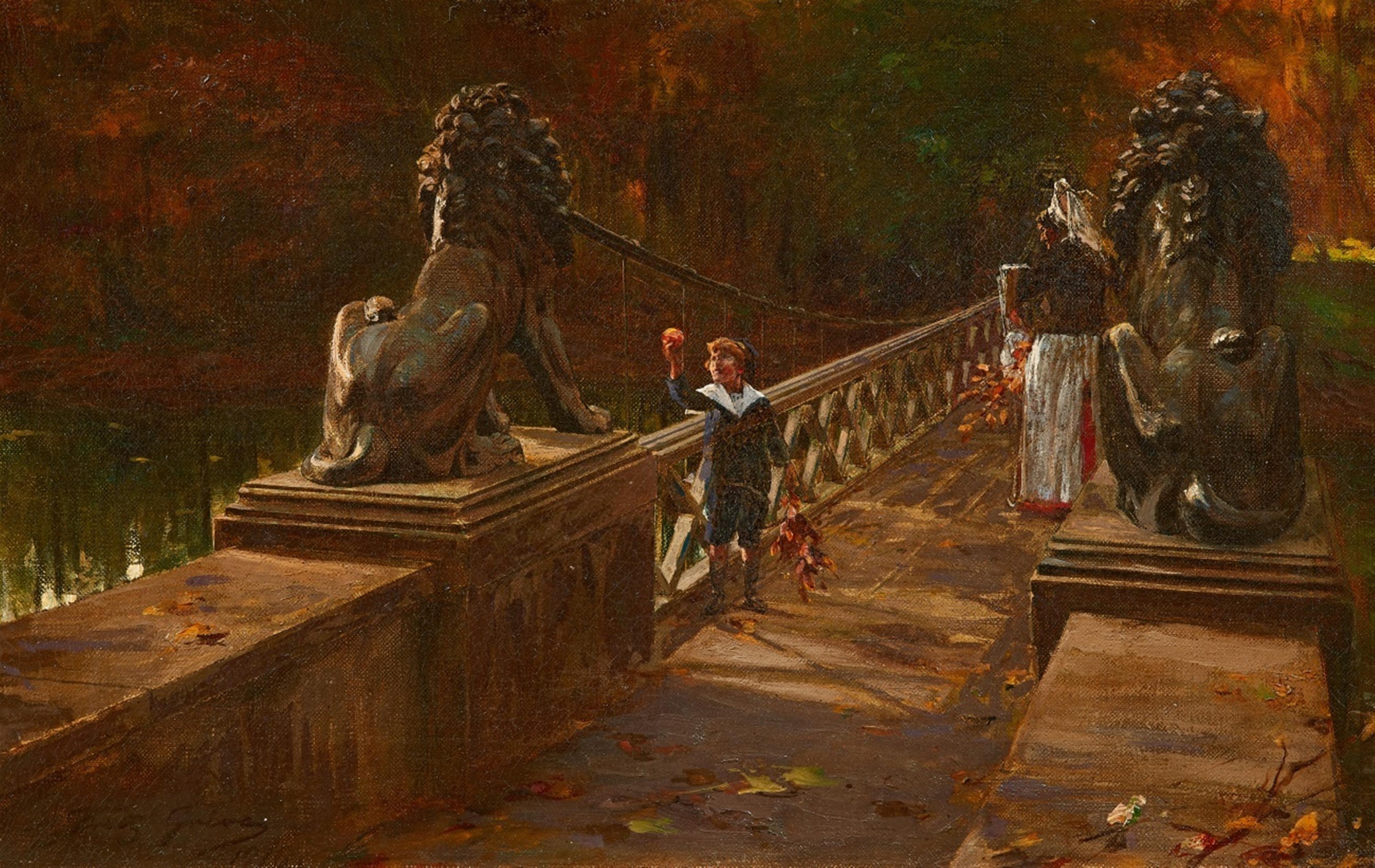 Fritz Greve - "Auf der Löwenbrücke im Berliner Tiergarten" - image-1