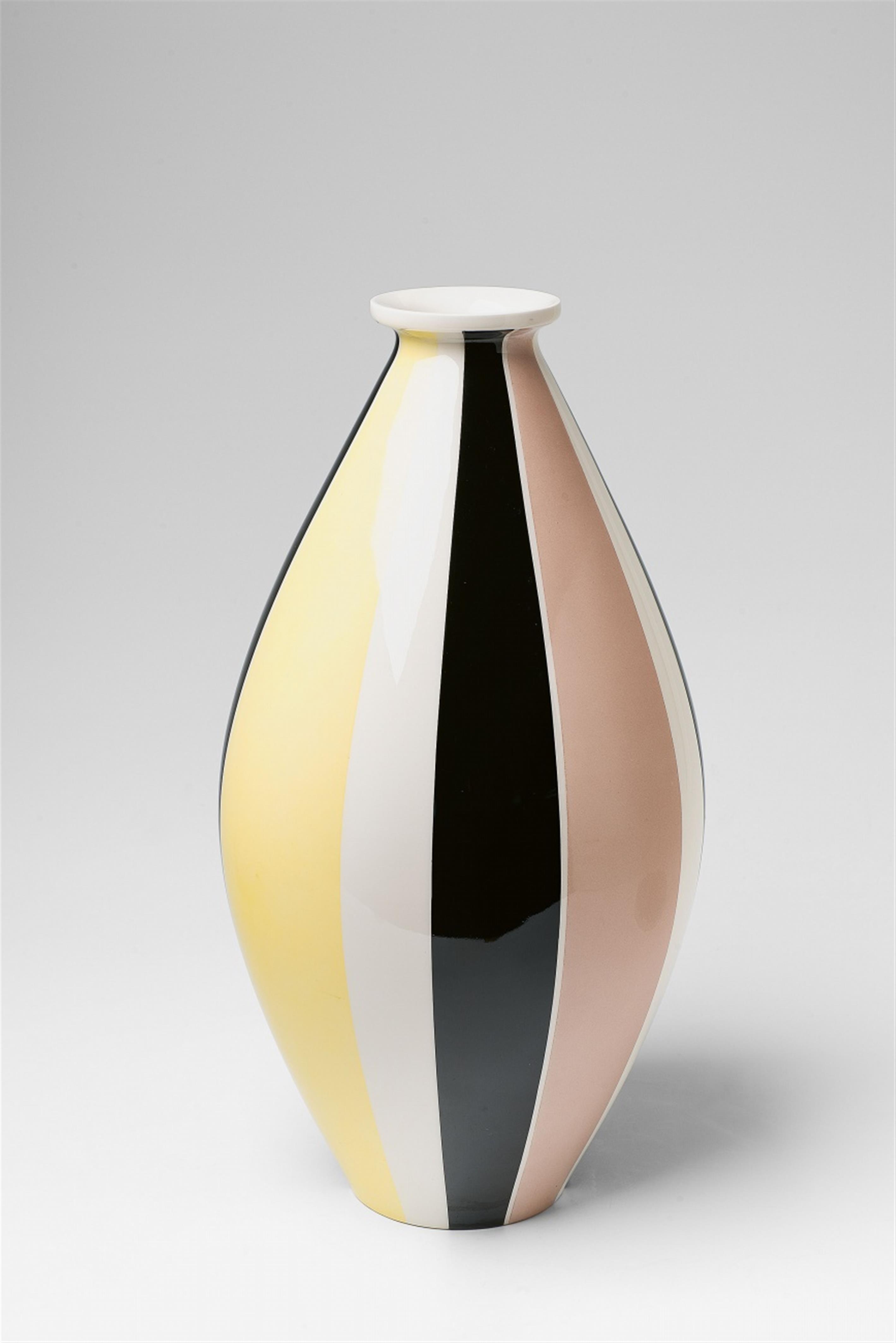 A Berlin KPM porcelain cylindrical vase - image-1