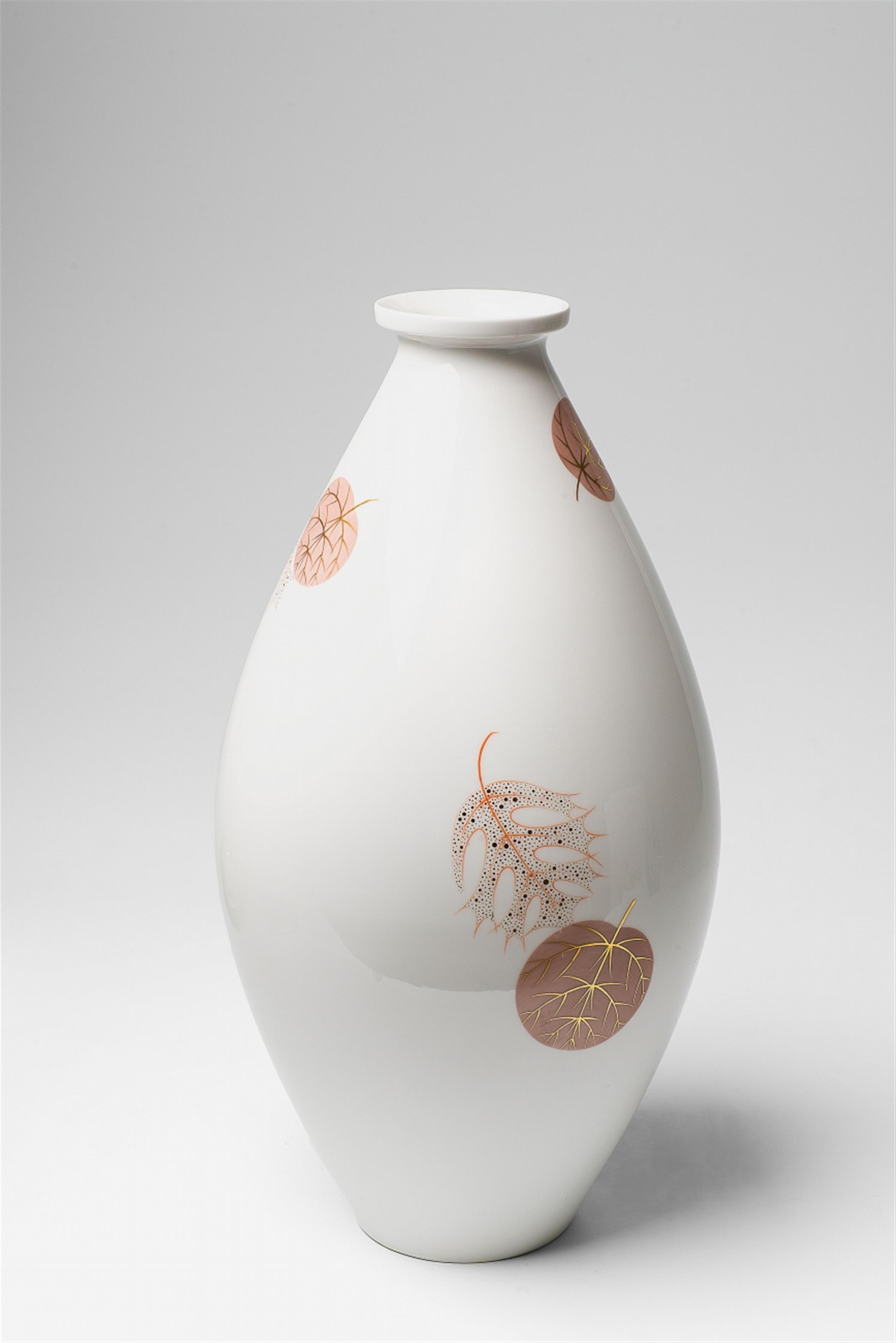 A Berlin KPM porcelain cylindrical vase - image-1