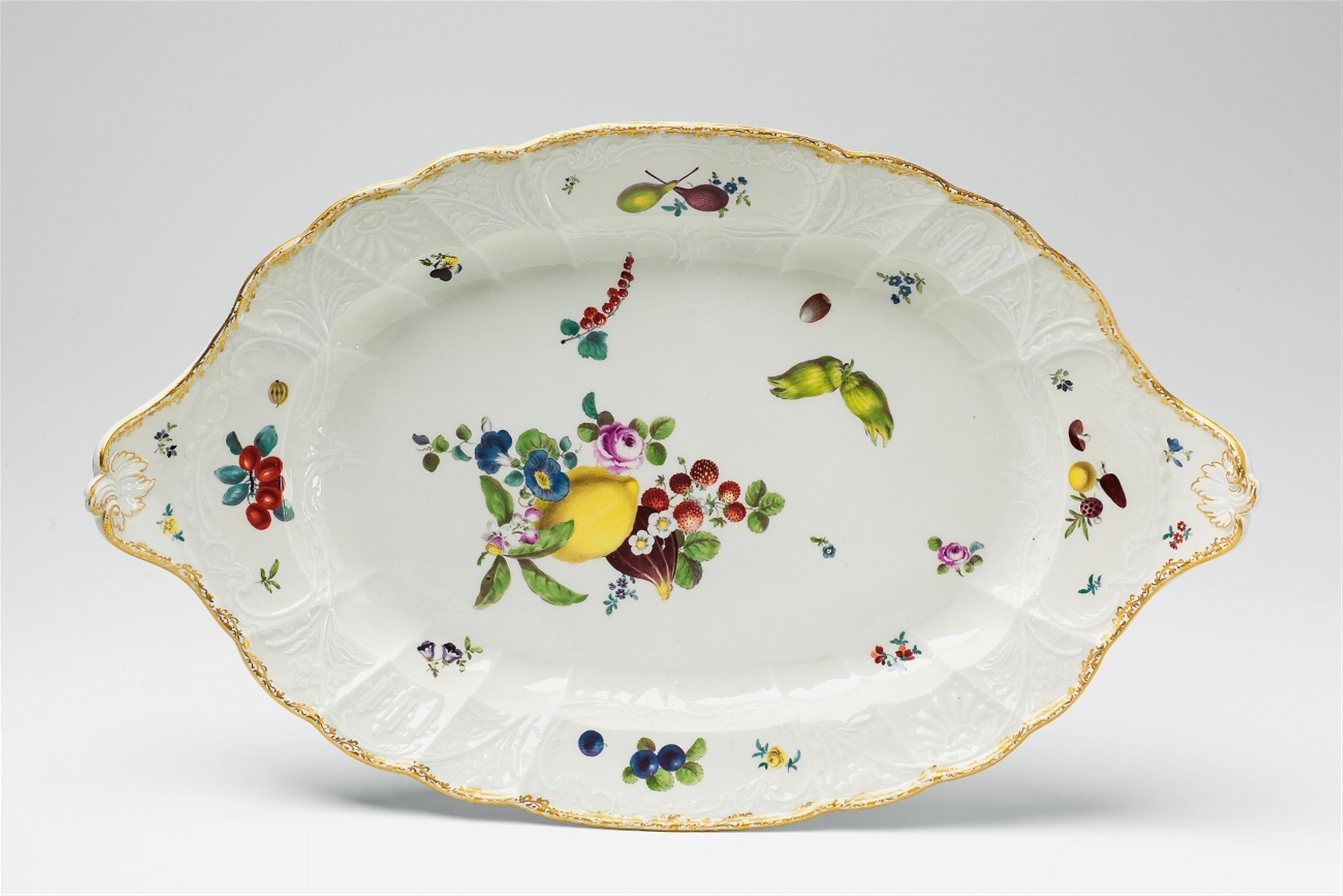 An oval Meissen platter from a service for Frederick II - image-1