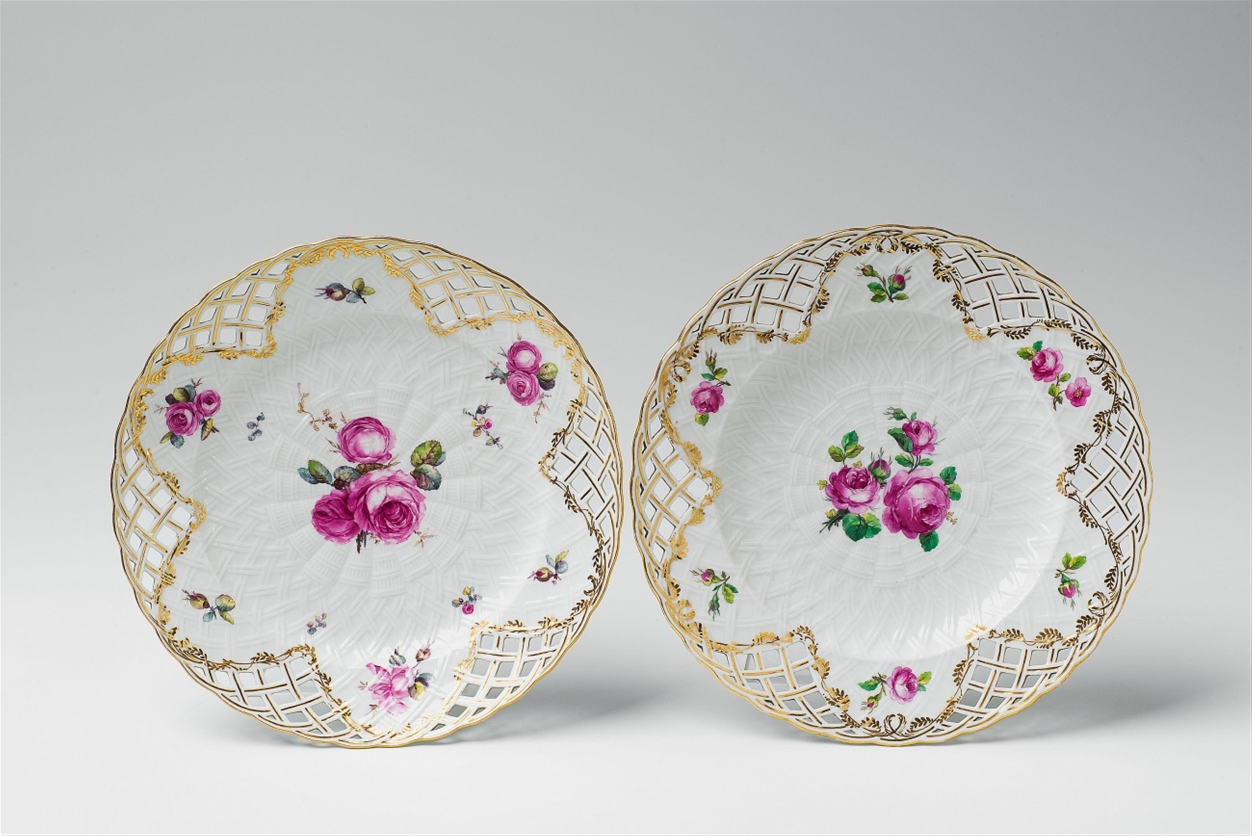 Zwei Teller aus einem Dessertservice, Geschenk Friedrichs II. an die Prinzessin von Oranien - image-1