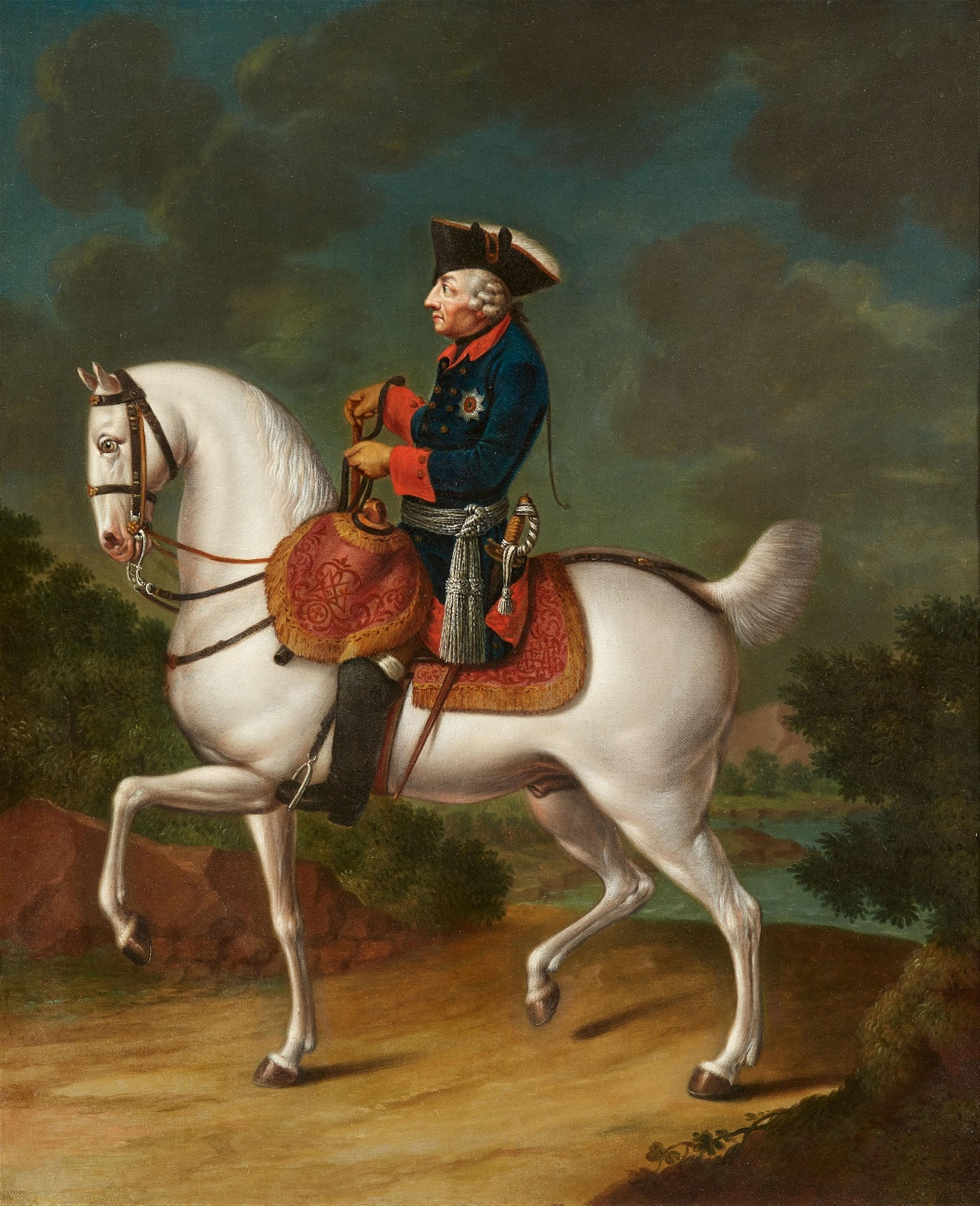 Daniel Chodowiecki, nach - Friedrich der Große zu Pferd - image-1