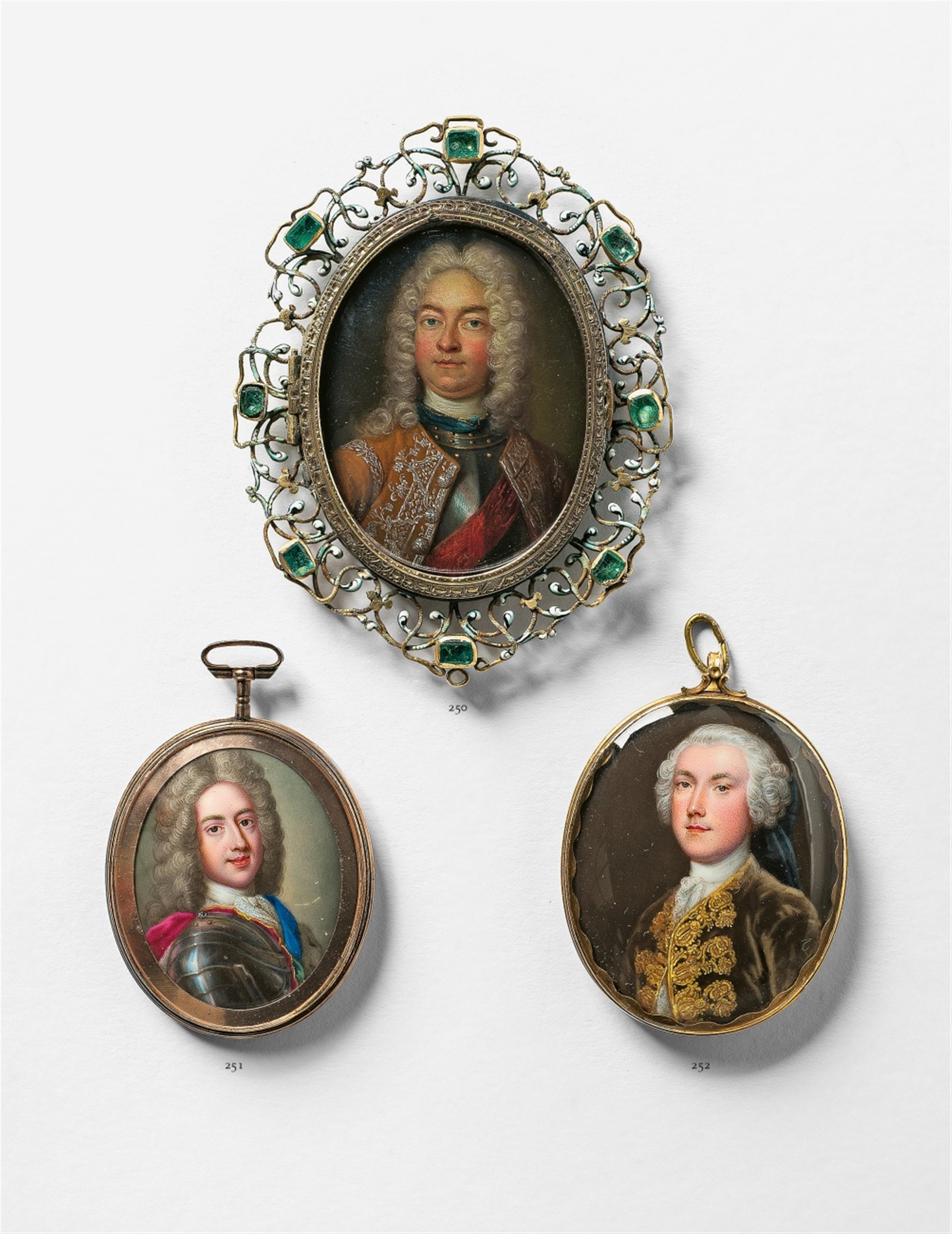 A portrait miniature of James Francis Edward Stuart, Chevalier de St. George - image-1