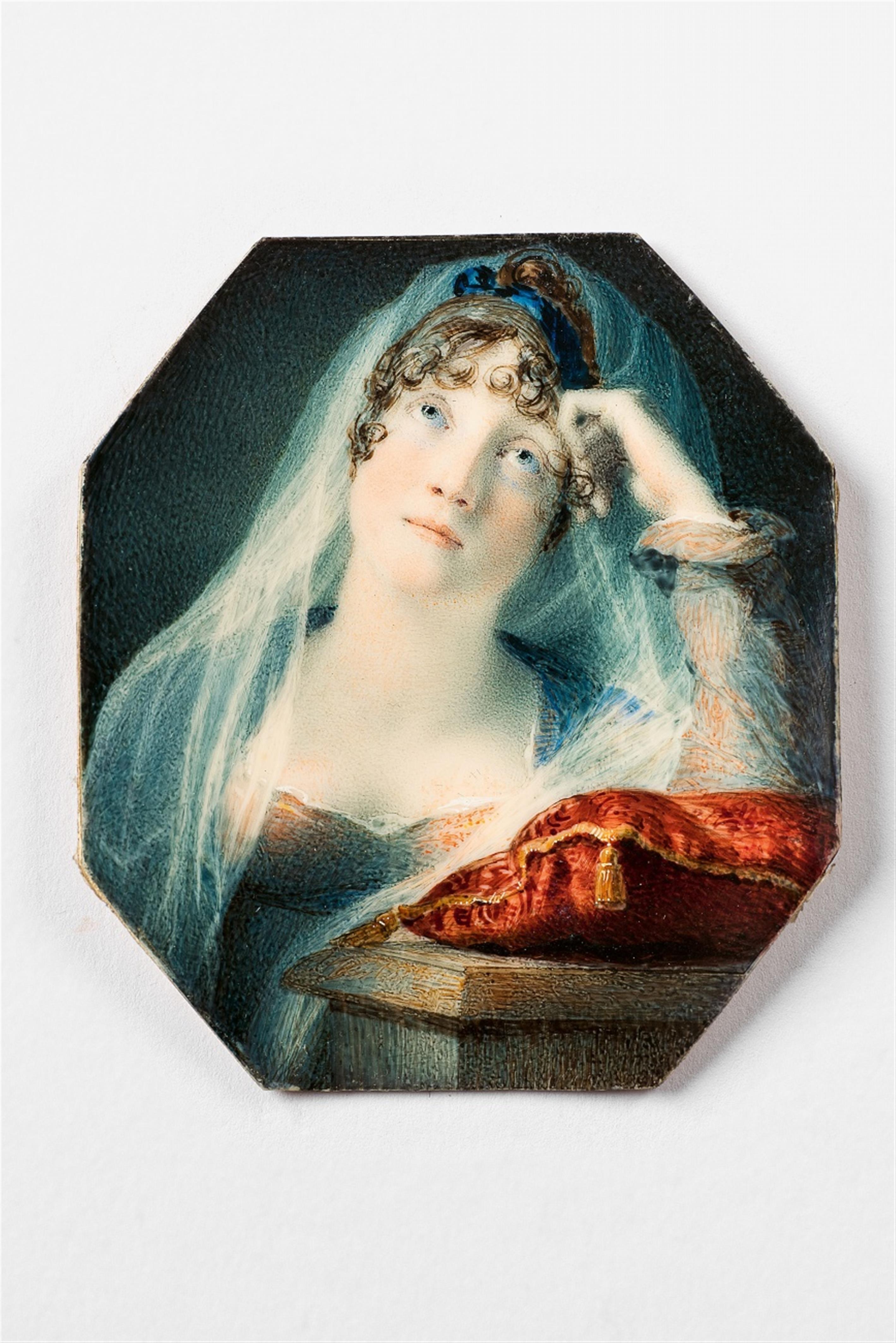 A portrait miniature of a young bride - image-2