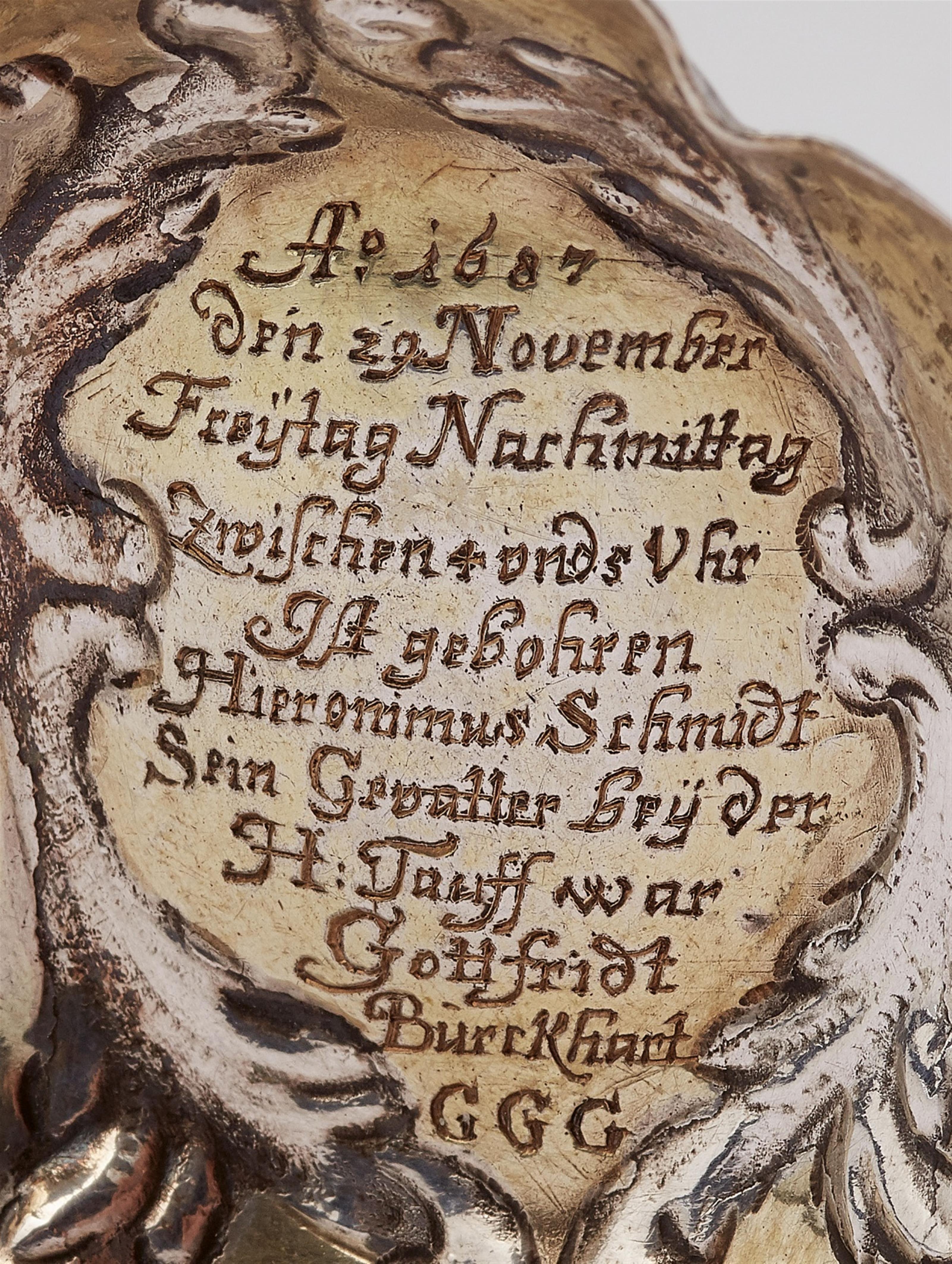 An Augsburg silver gilt brandy bowl - image-2