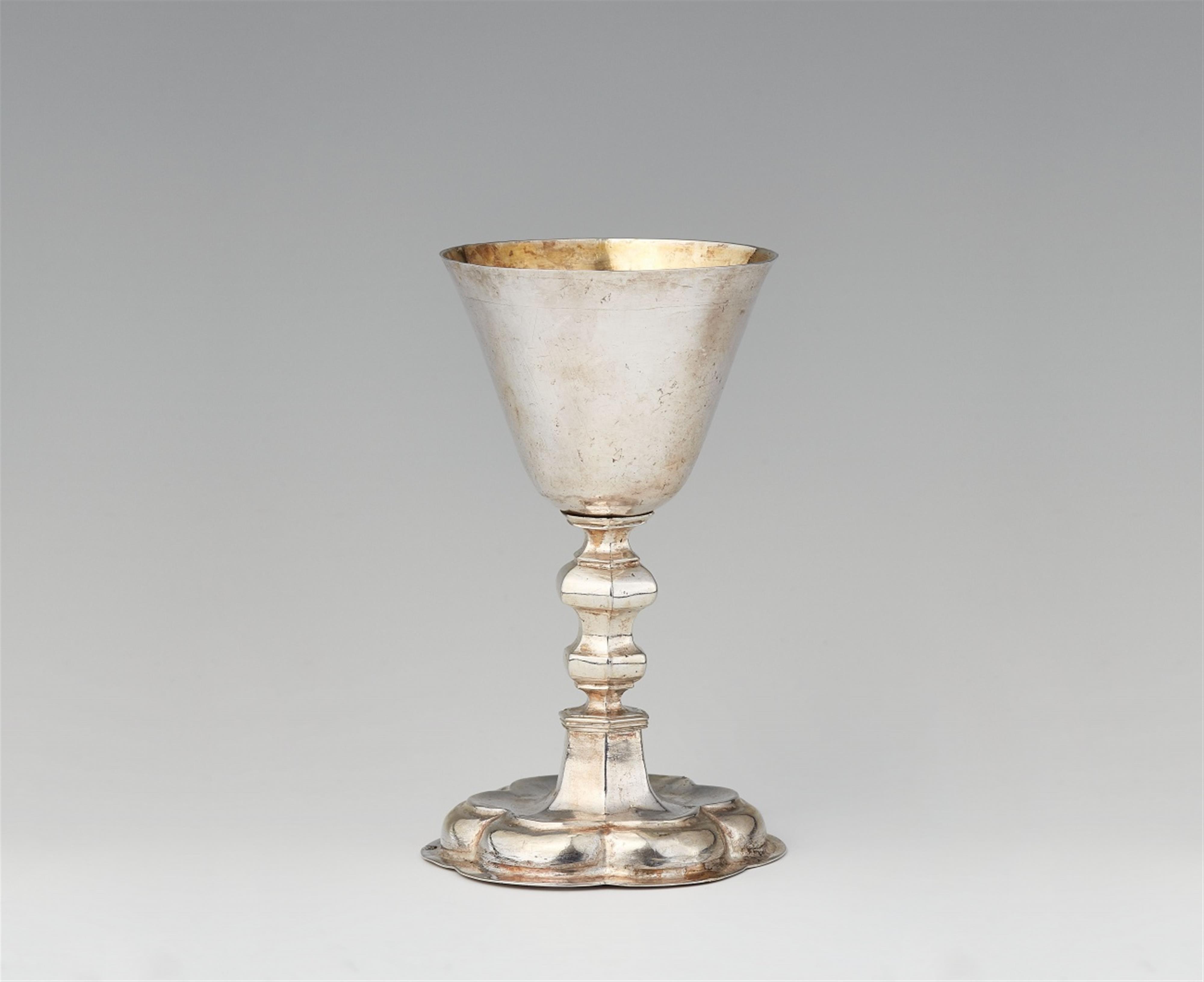 A small silver communion chalice - image-1