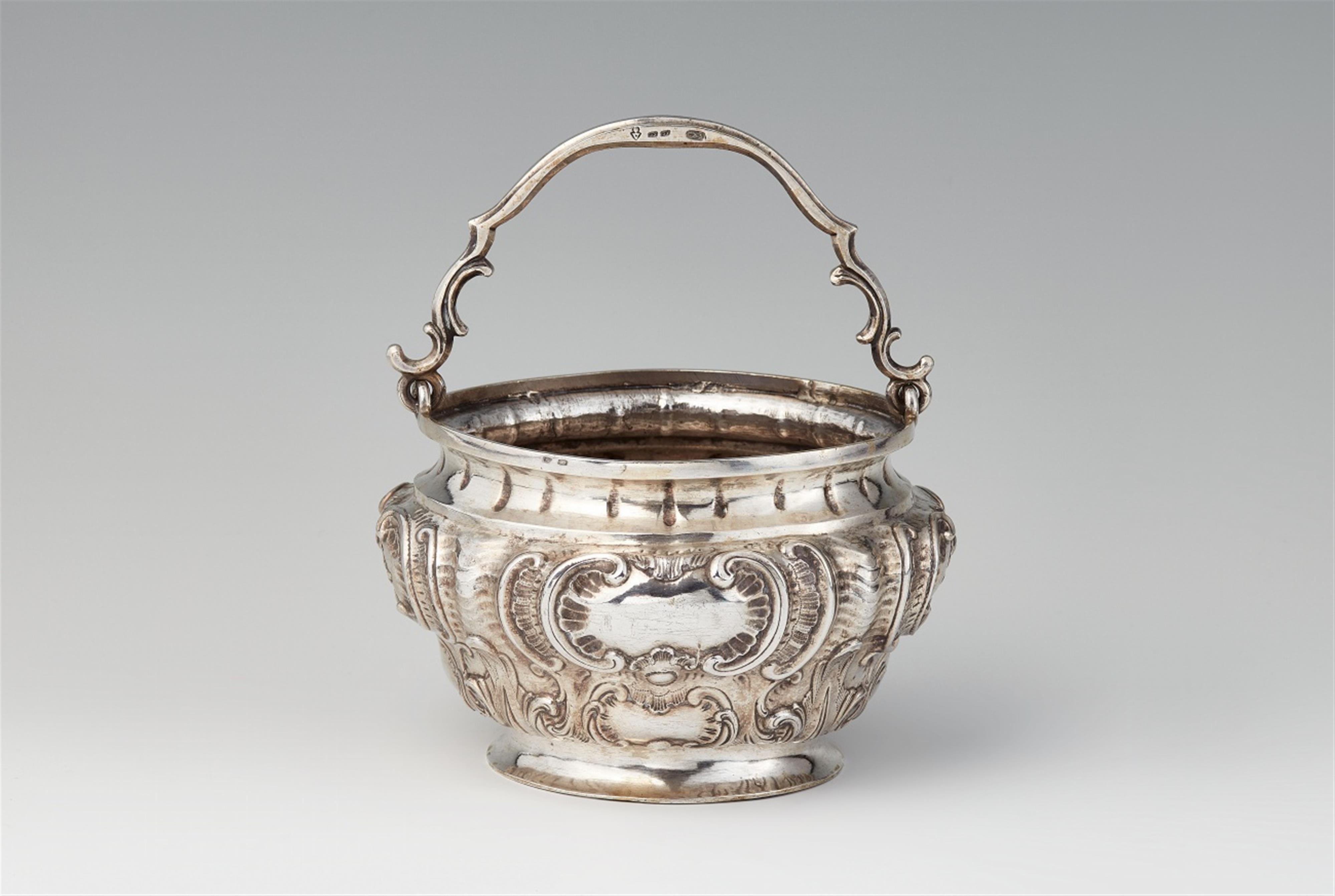 An Augsburg silver holy water jug - image-1