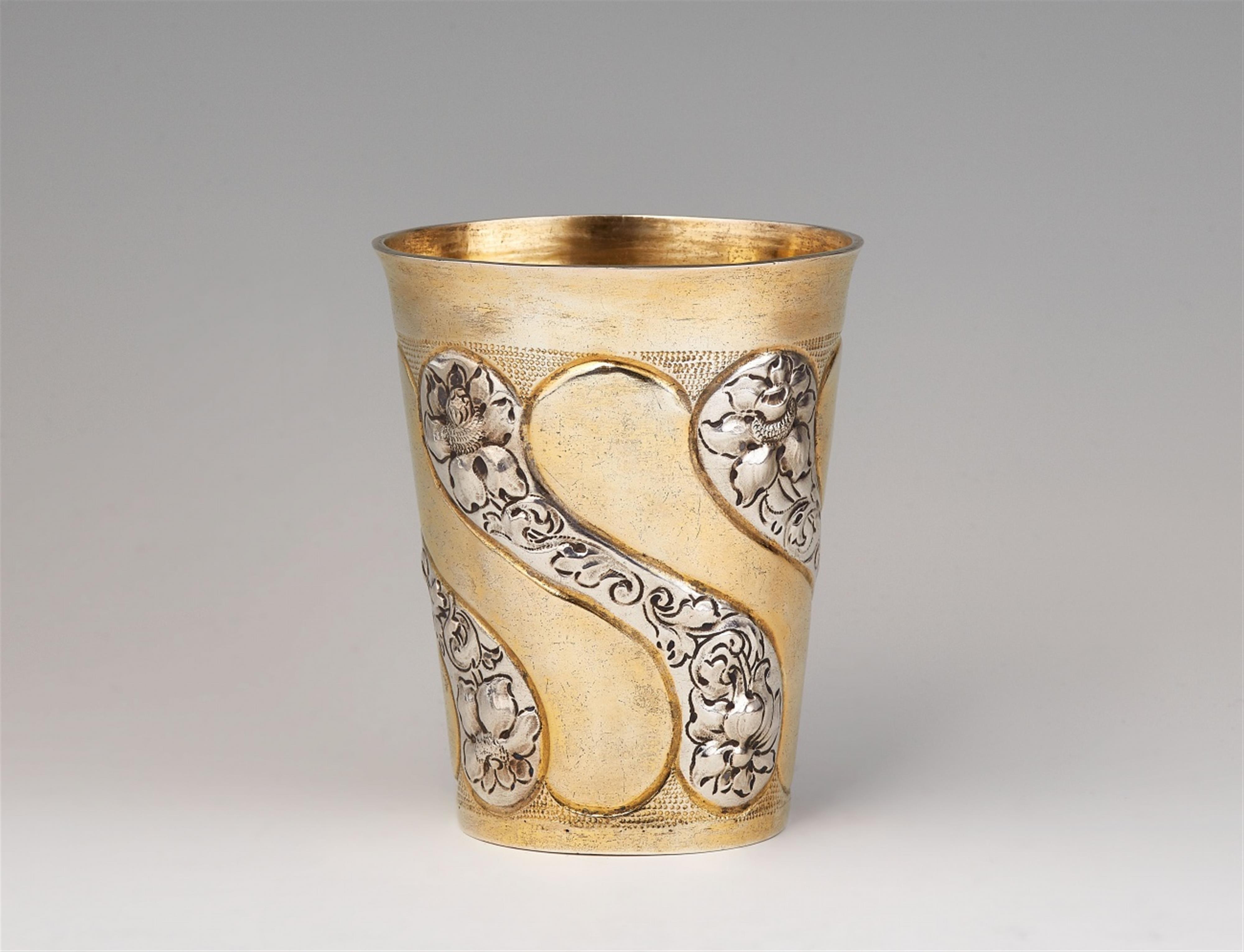 A Breslau parcel gilt silver beaker - image-1