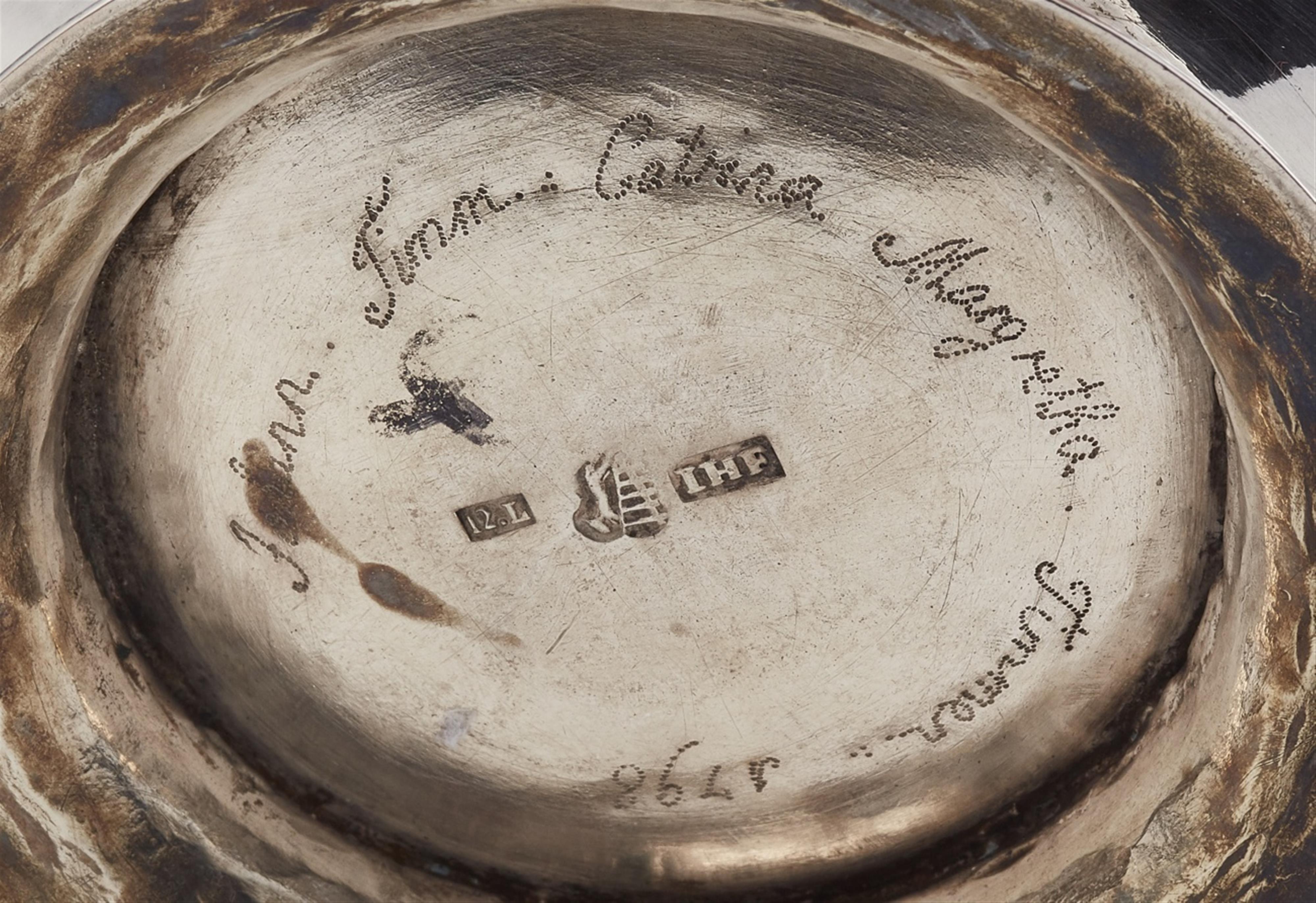 A rare parcel gilt Ottendorf silver teapot - image-2