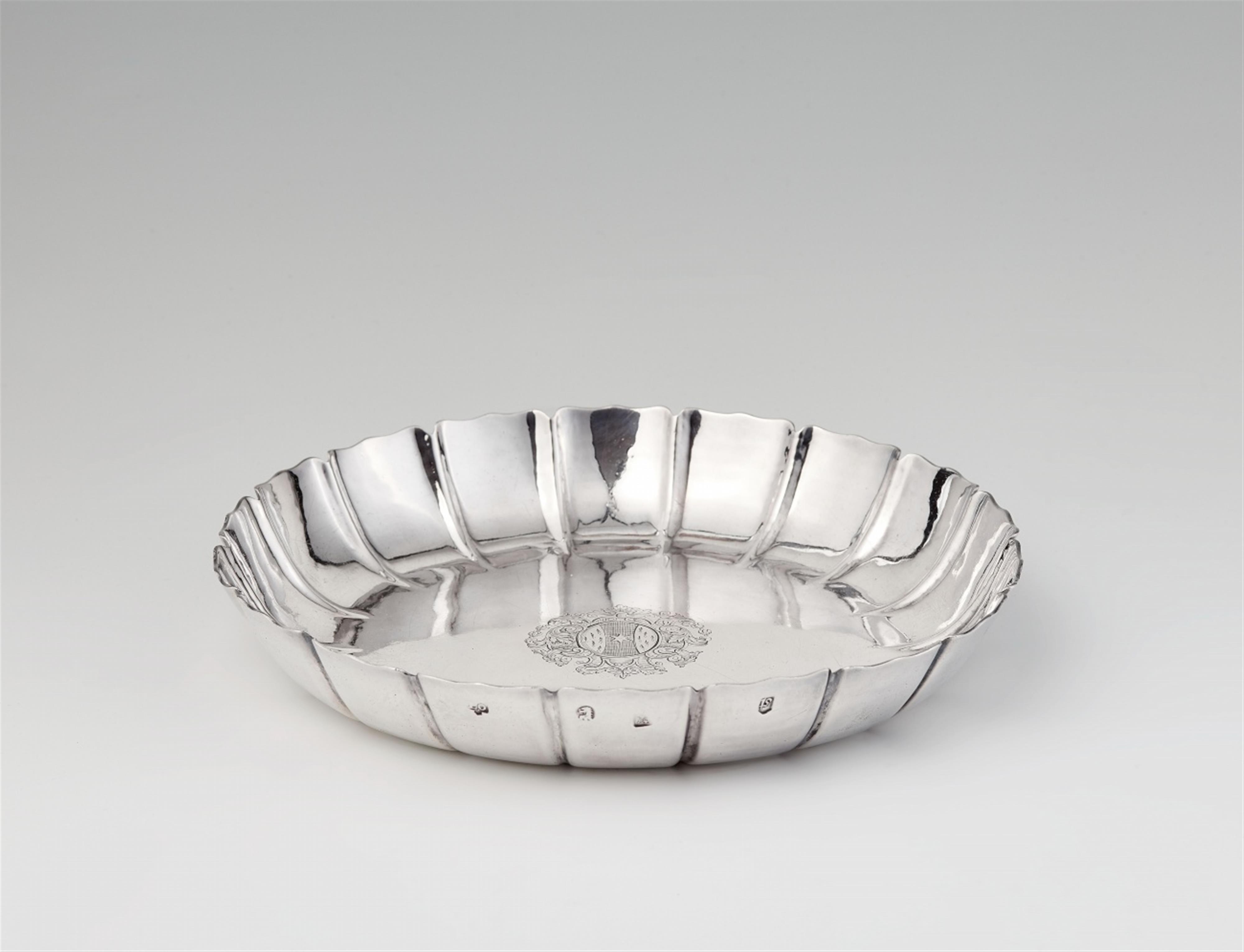 A Queen Anne silver strawberry dish - image-1