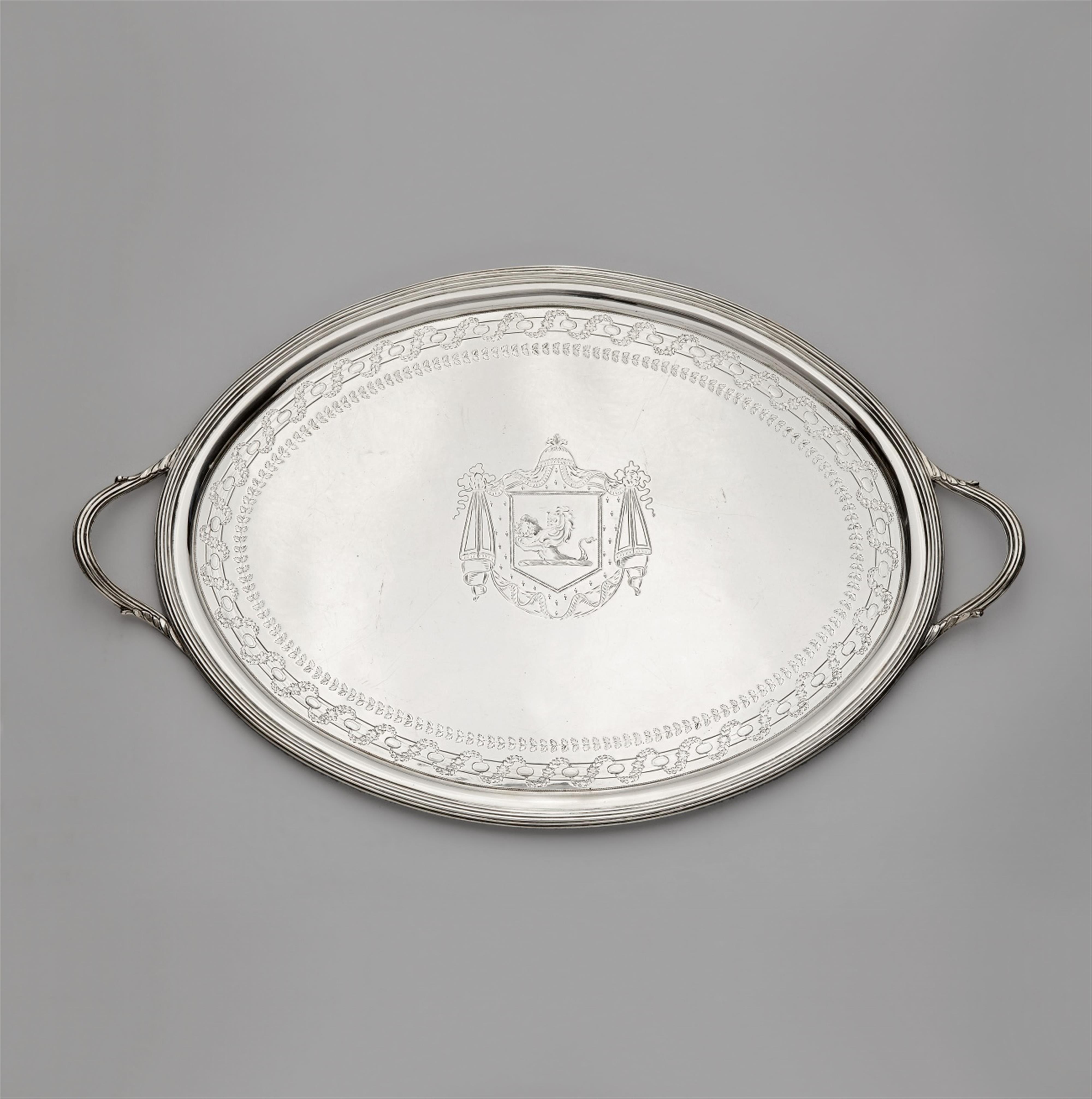 A George III silver tray - image-1
