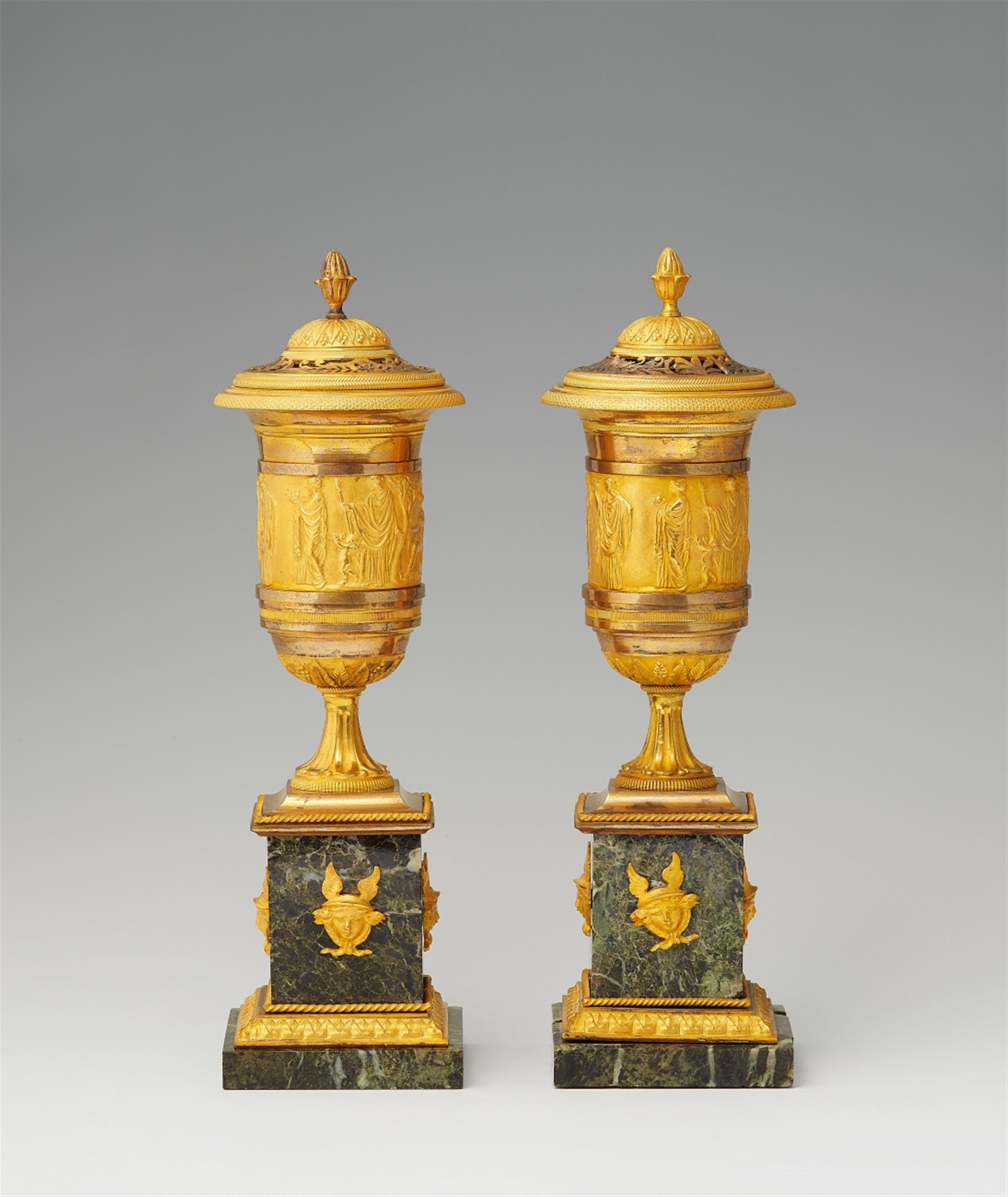 A pair of French ormolu potpourris - image-1