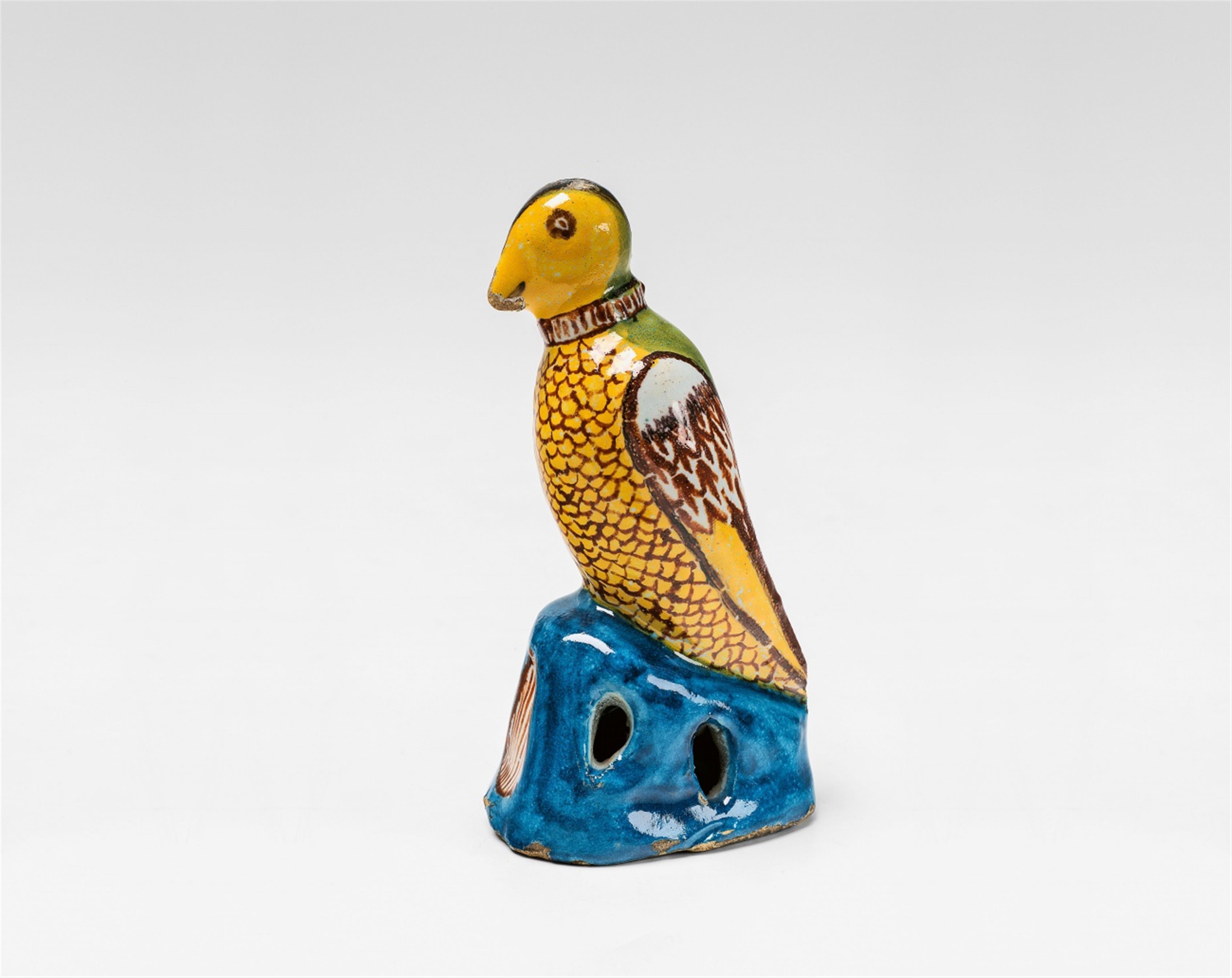 A Delft faience model of a finch - image-1