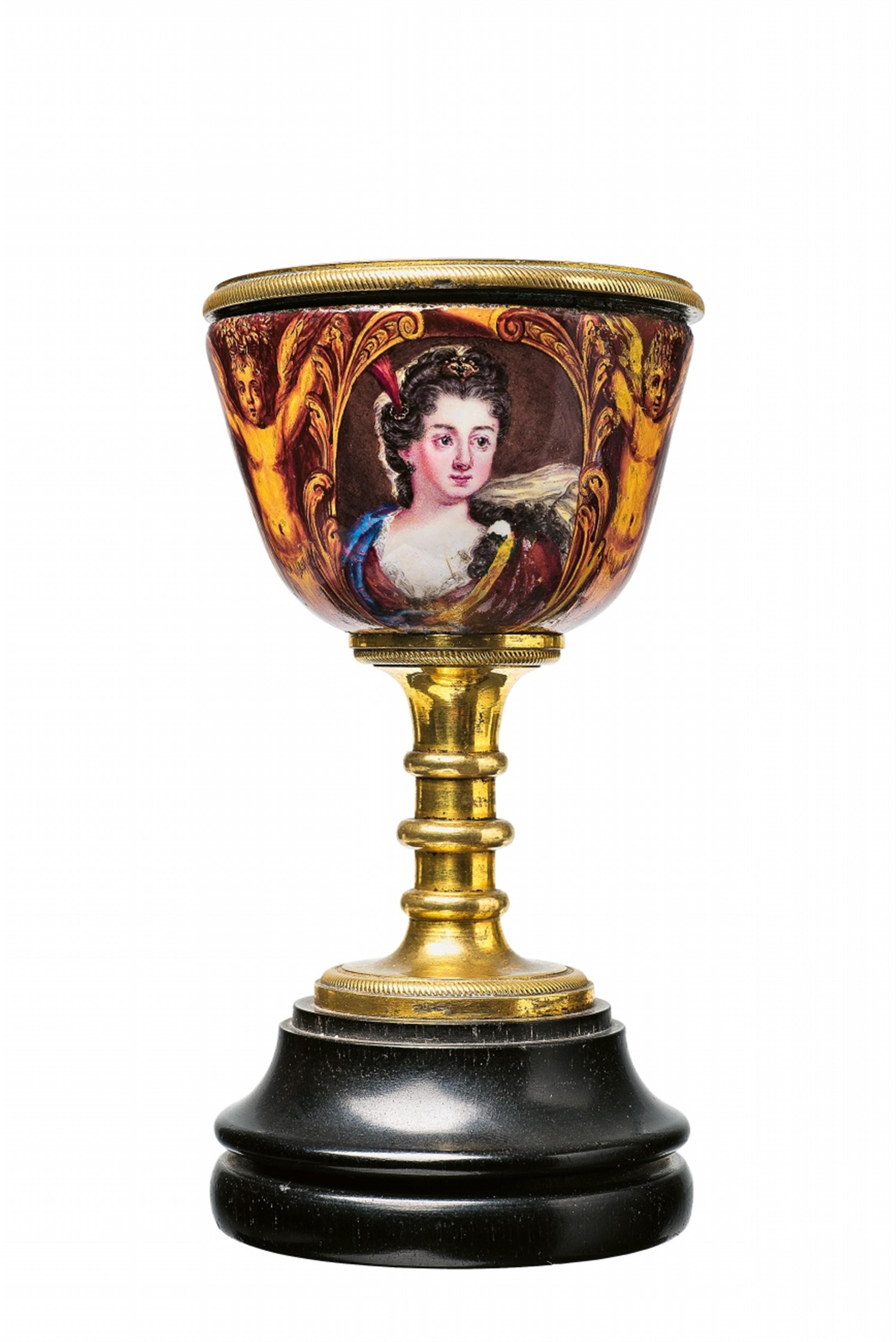 An Augsburg enamel liquor beaker - image-2