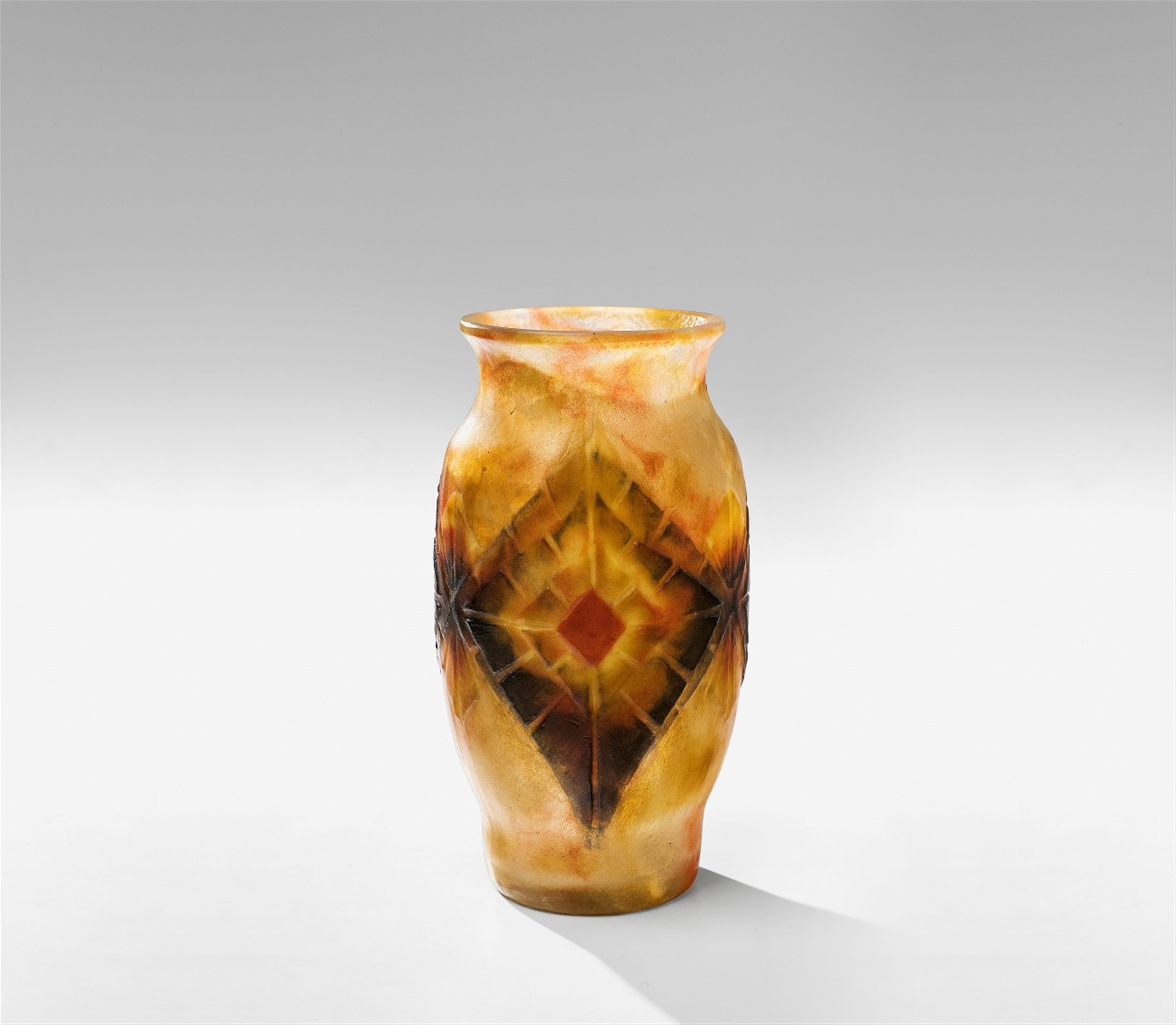 An Art Deco glass vase by Gabriel Argy Rousseau - image-1