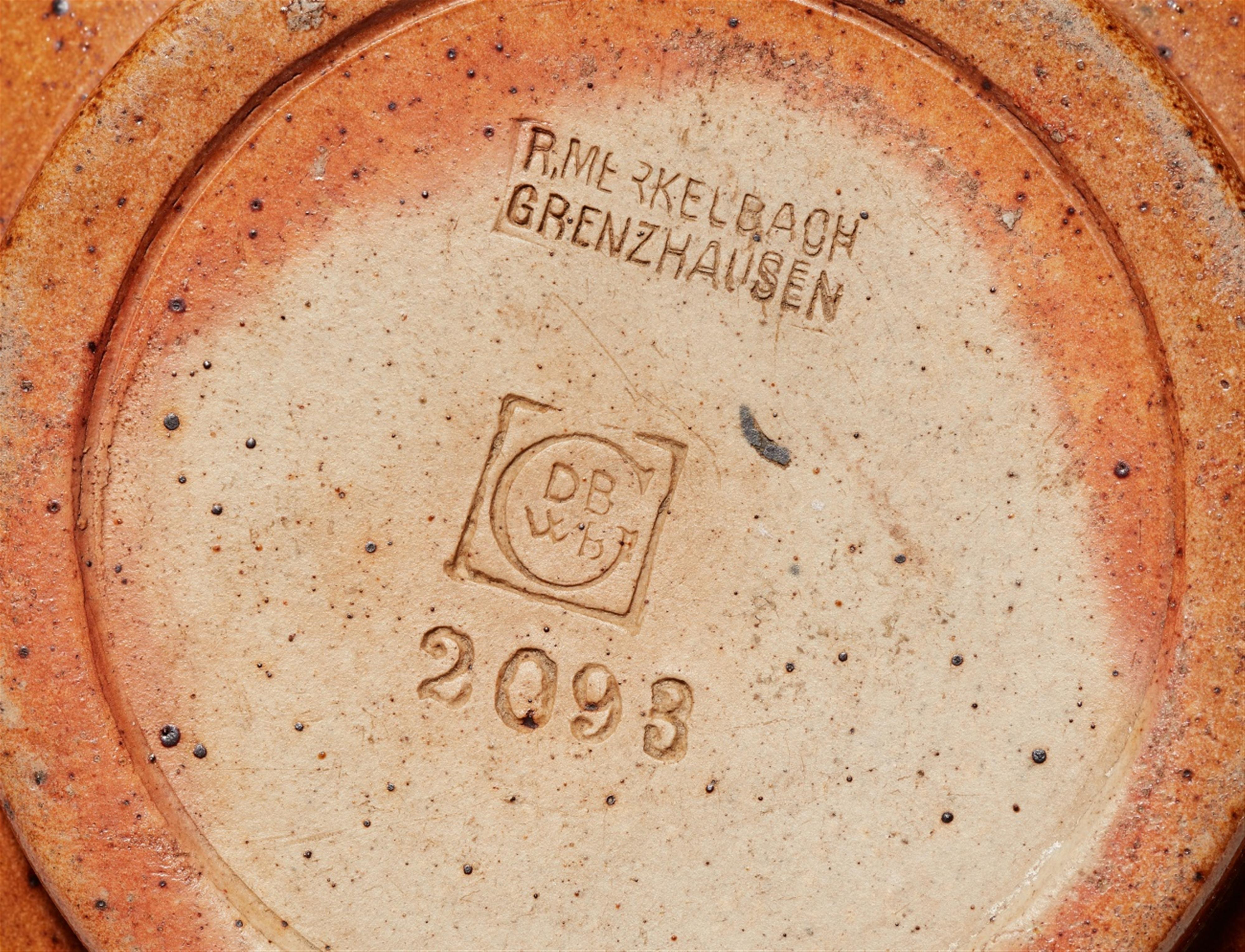 A Jugendstil salt glazed stoneware jug - image-2