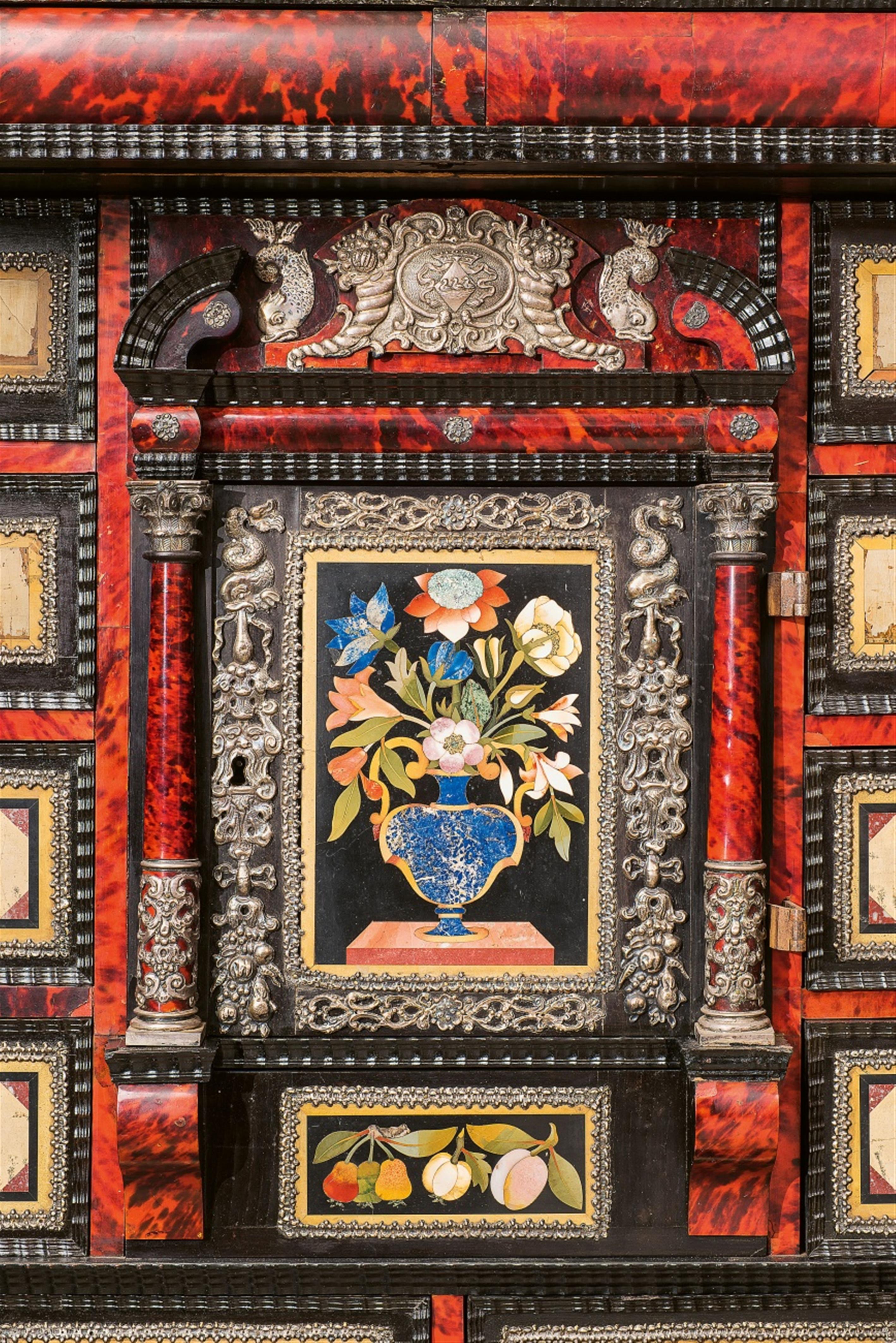 An unusual Antwerp inlaid cabinet - image-2