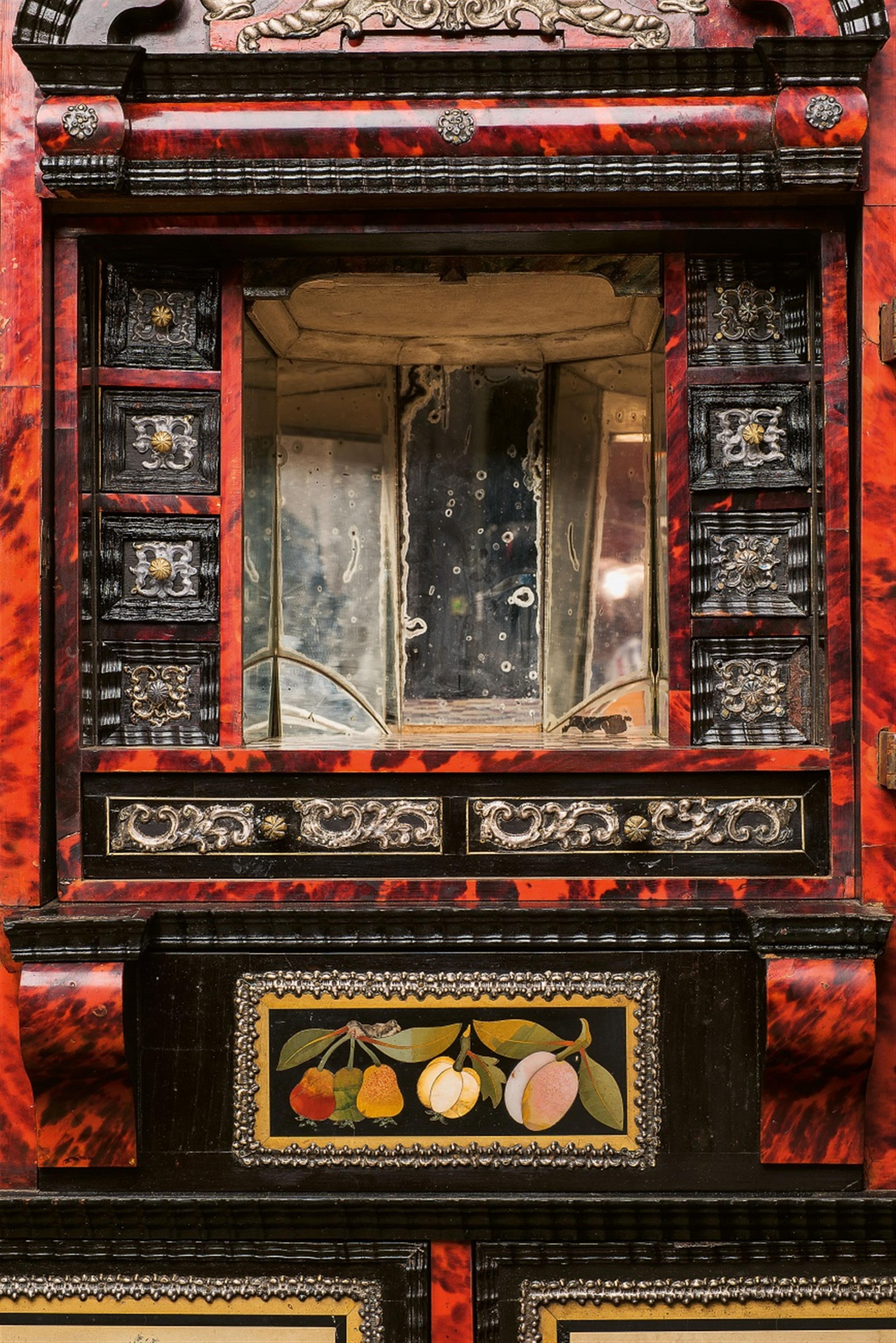 An unusual Antwerp inlaid cabinet - image-3