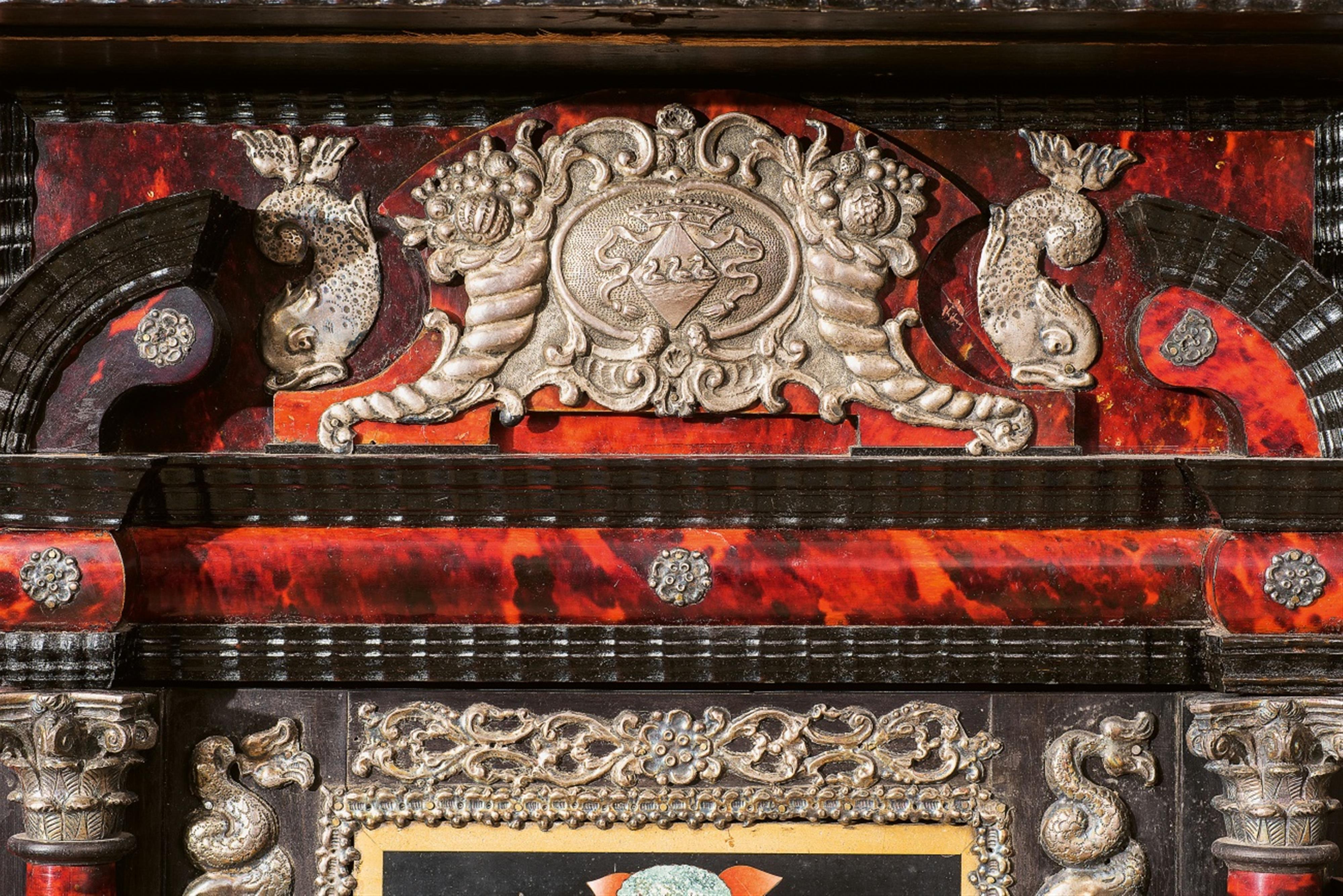 An unusual Antwerp inlaid cabinet - image-4