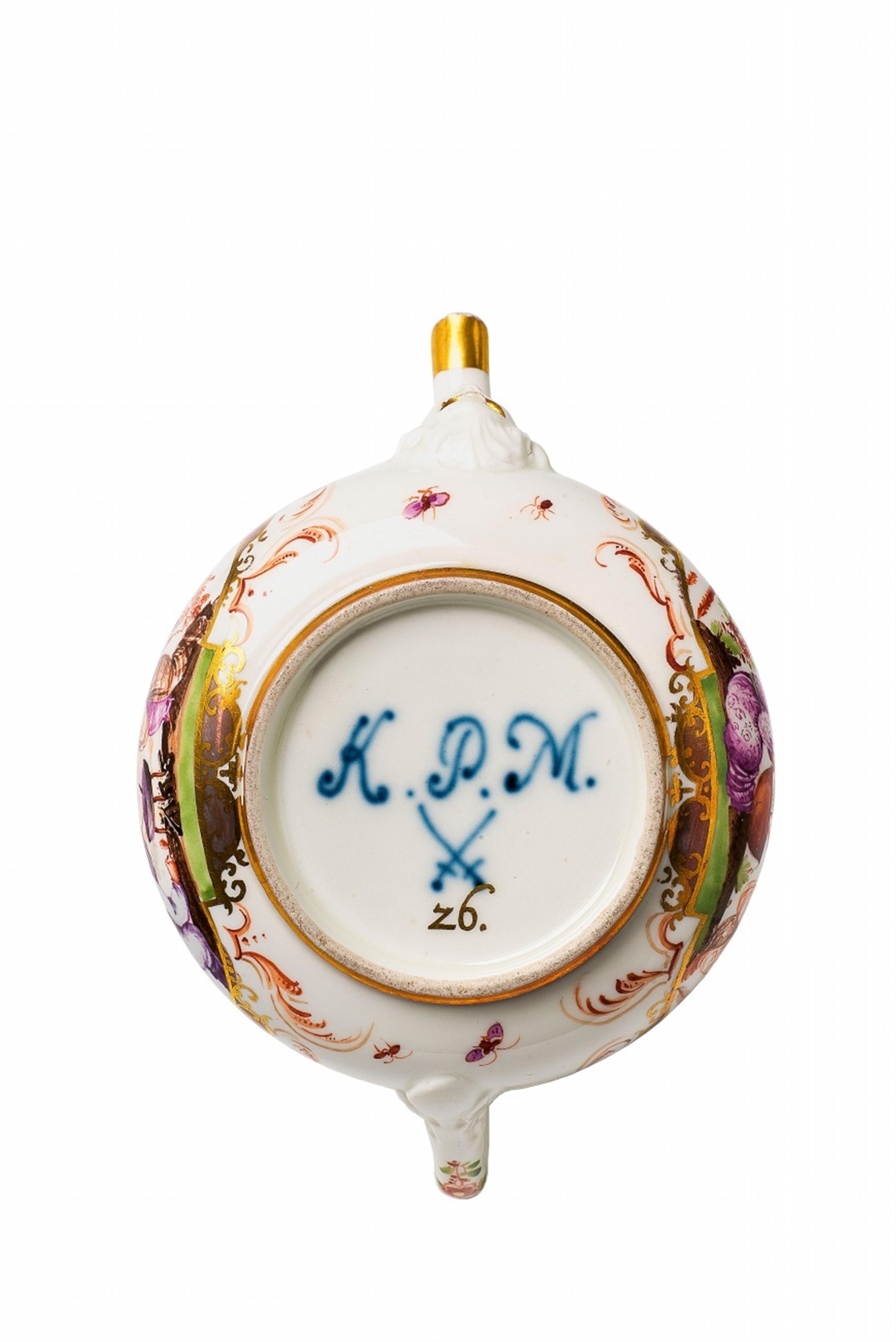 A Meissen porcelain teapot with a KPM mark - image-3
