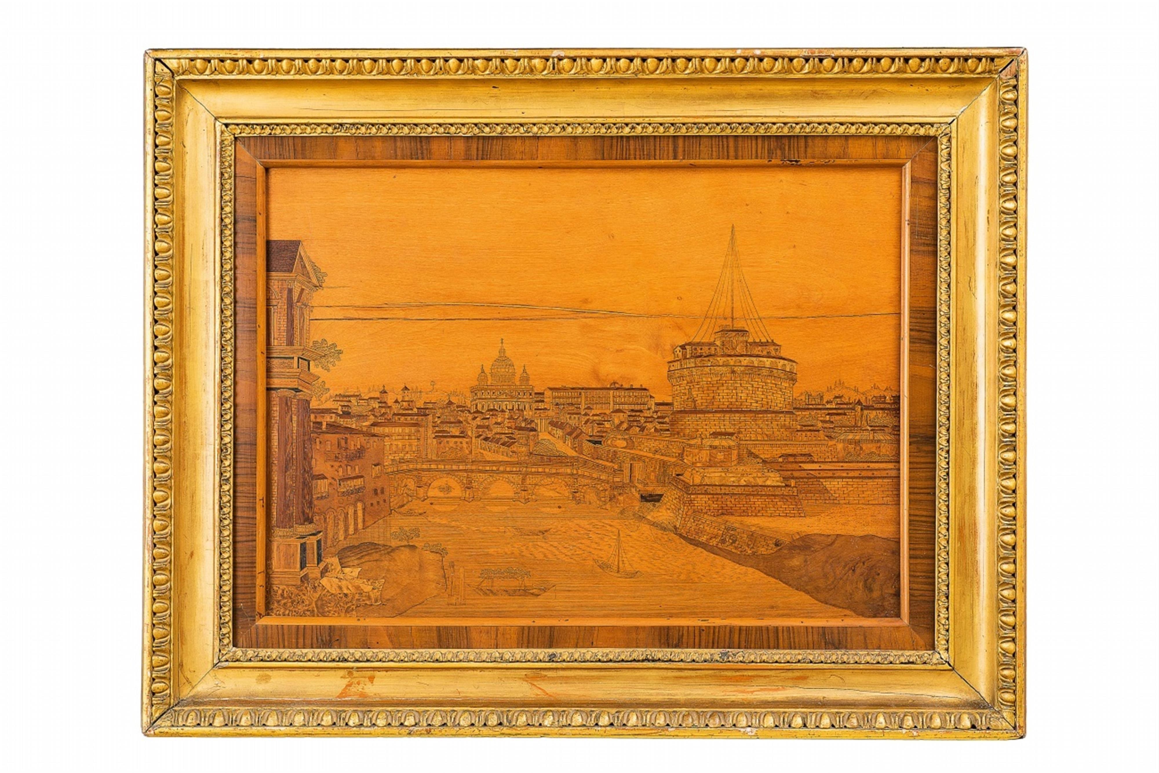 An inlaid panel with a view of Rome - image-1