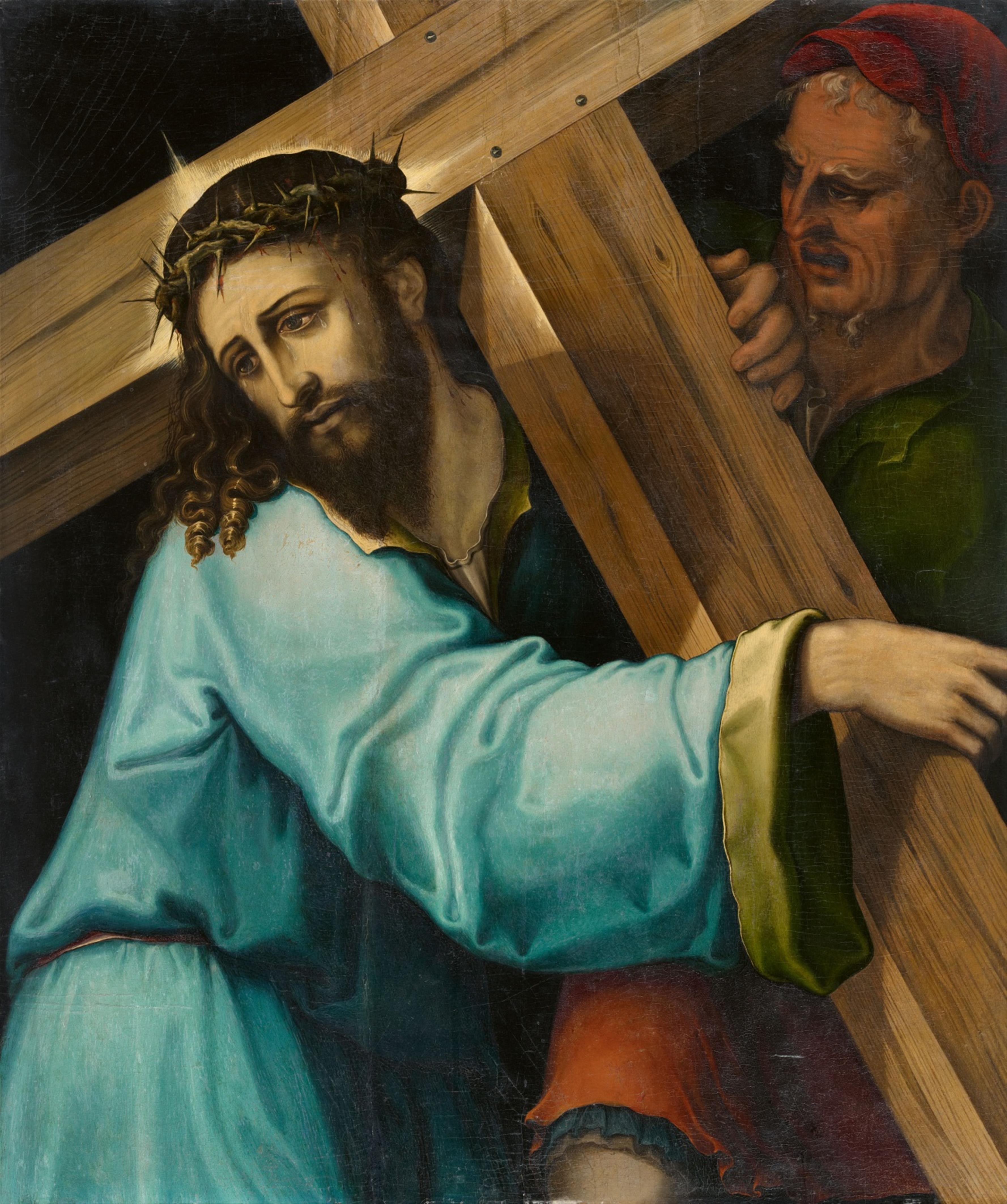 Hispano-Flemish School 16th century - Christ Carrying the Cross - image-1