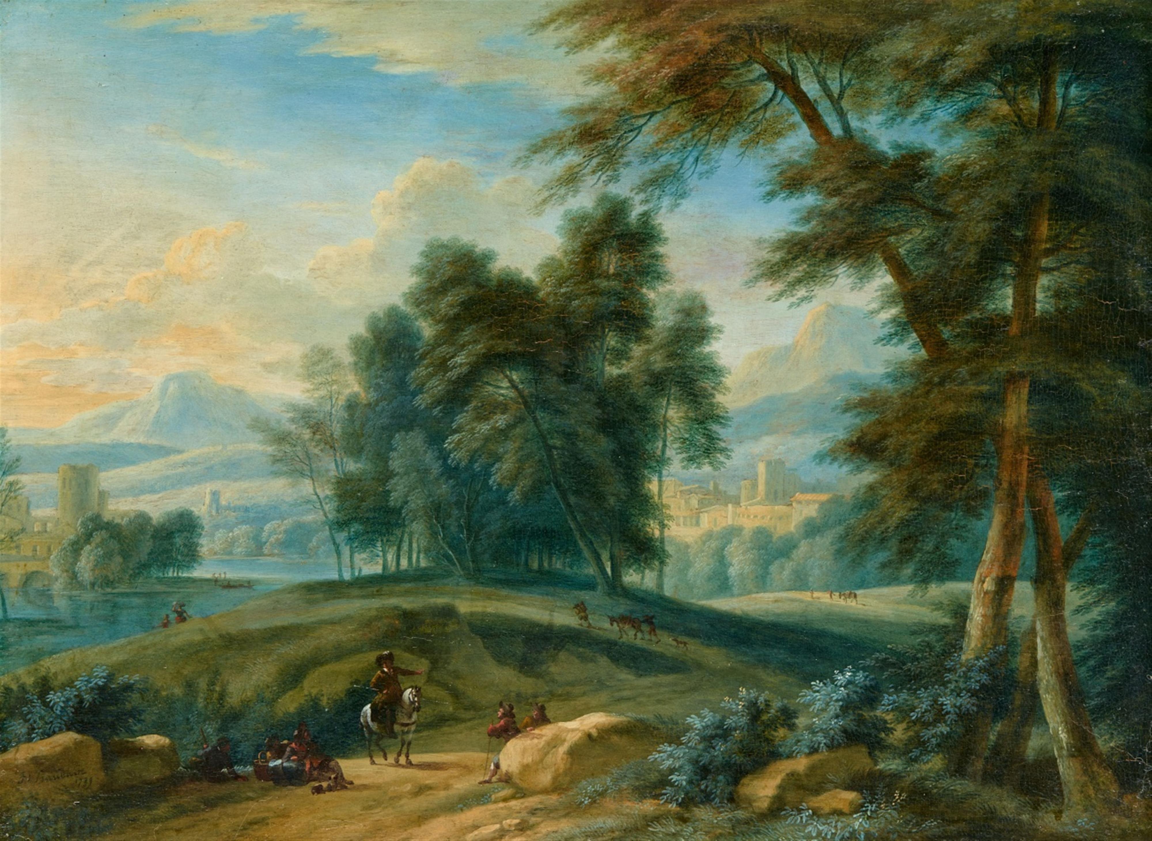 Deutscher oder Französischer Meister des 18. Jahrhunderts - Landschaftspaar - image-2