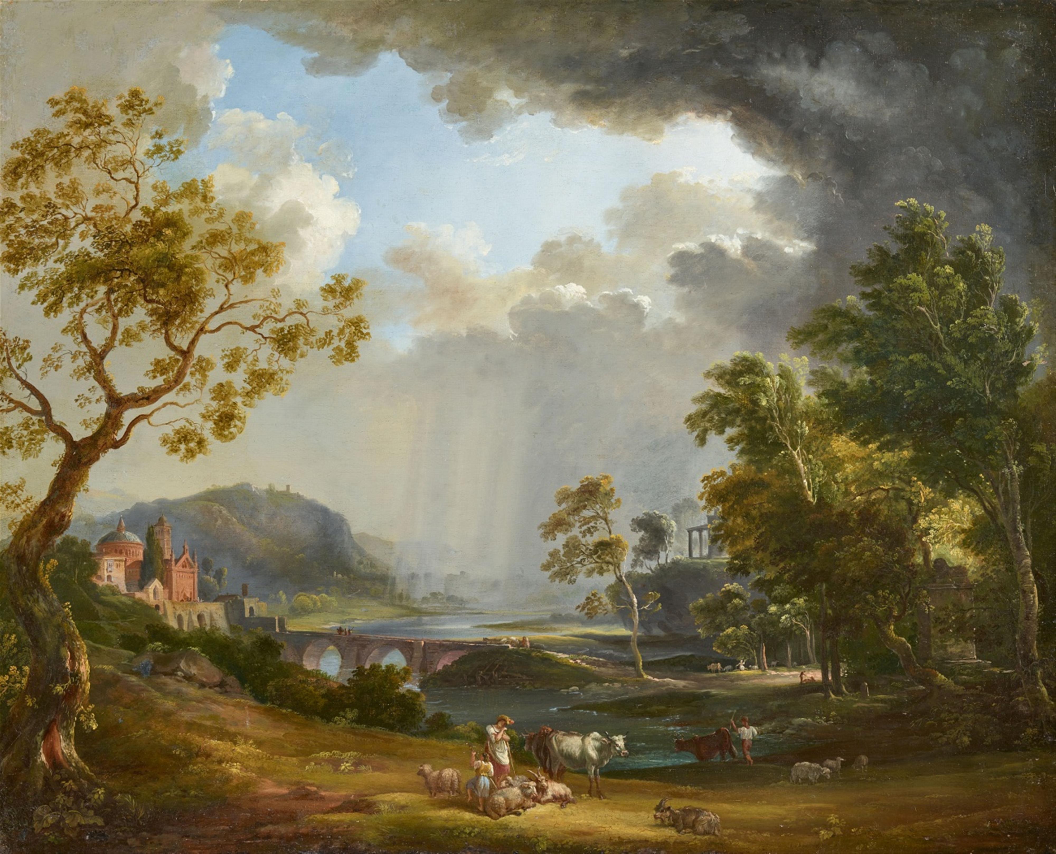 German School late 18th century - An Arcadian Landscape - image-1
