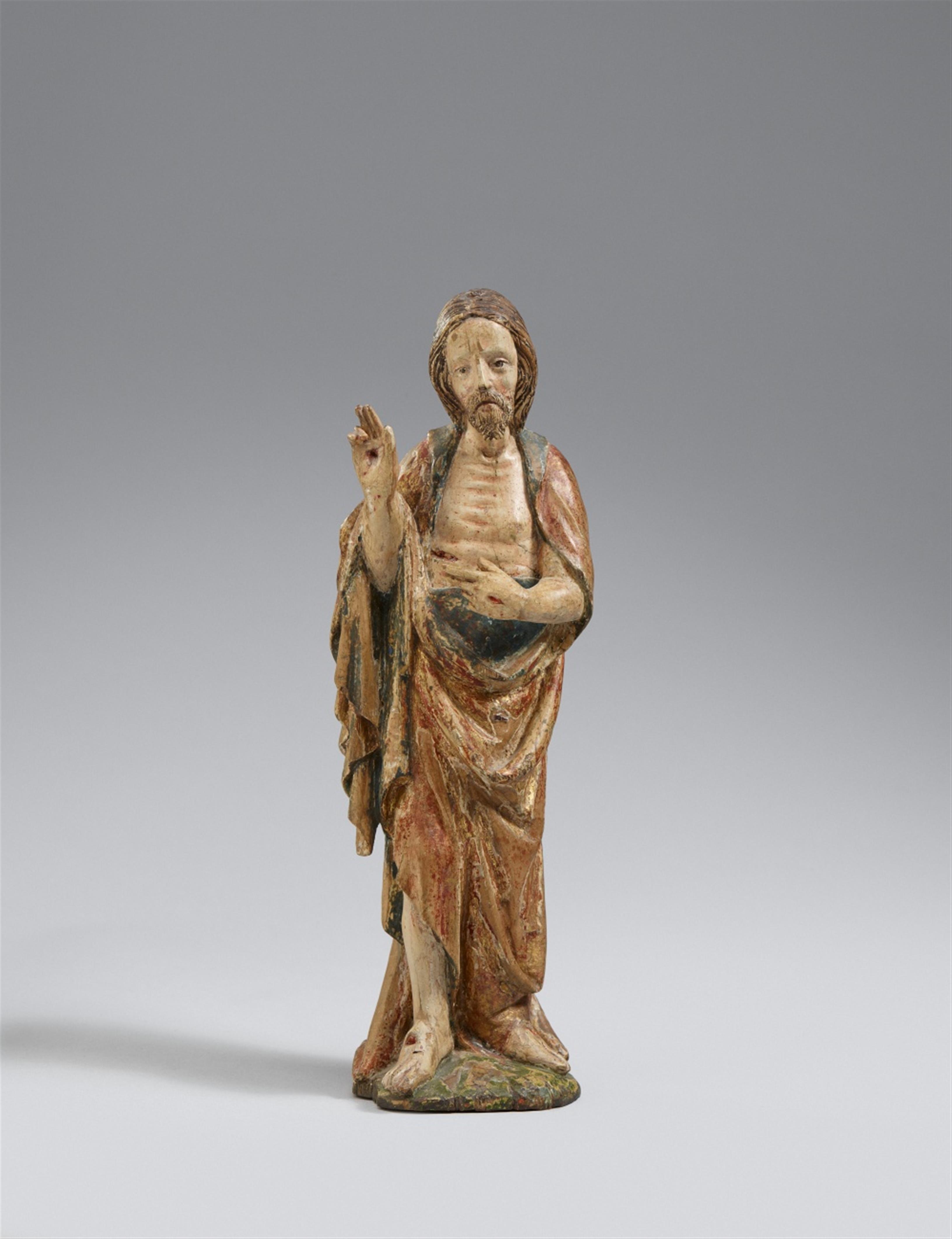 Probably Upper Rhine-Region 2nd half 15th century - A carved wooden figure of Christ resurrected, probably Upper Rhine-Region, 2nd half 15th century - image-1
