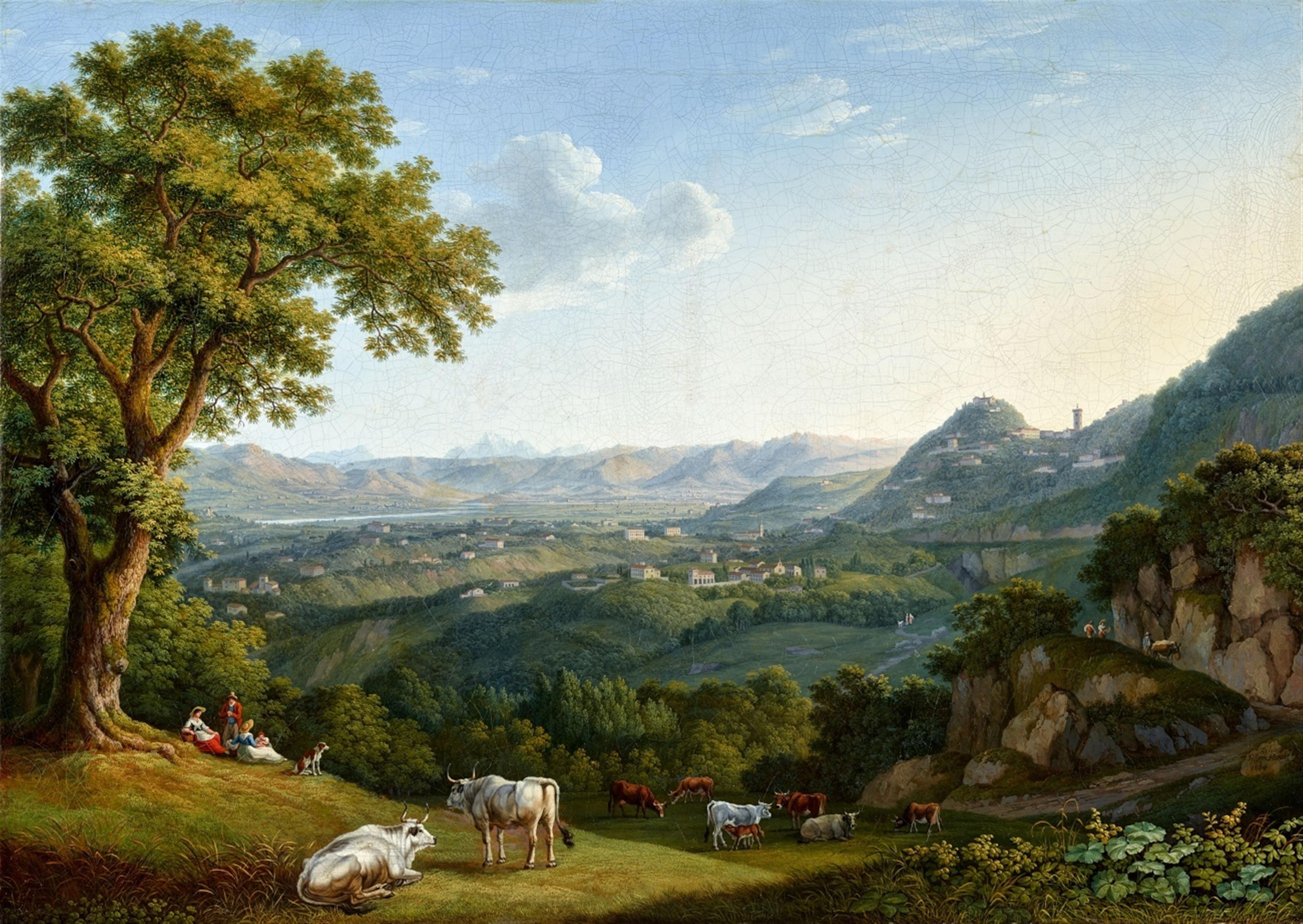 Jacob Philipp Hackert - View of the Arno Valley and Fiesole - image-1