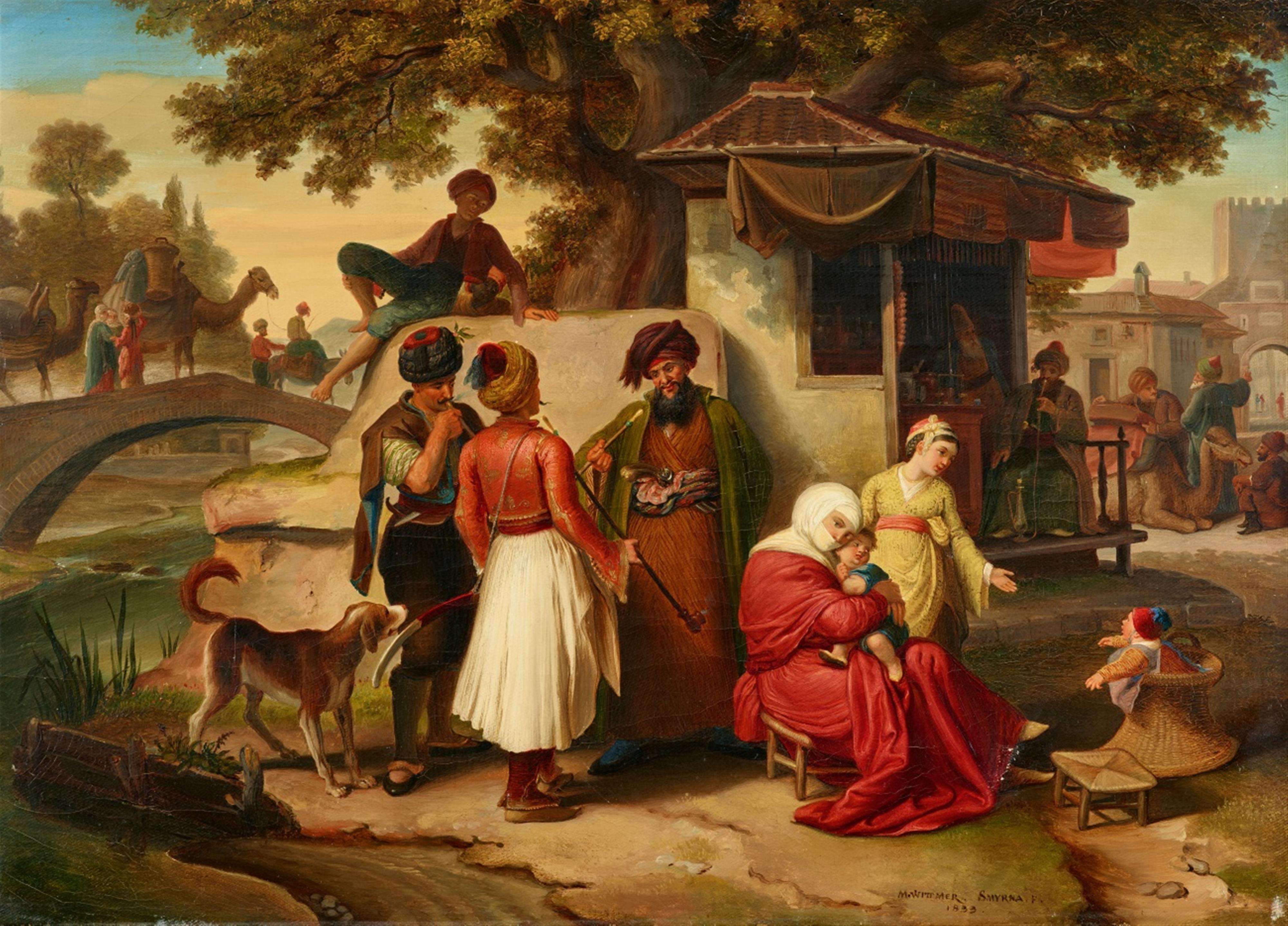 Johann Michael Wittmer - An Oriental Scene in Smyrna - image-1