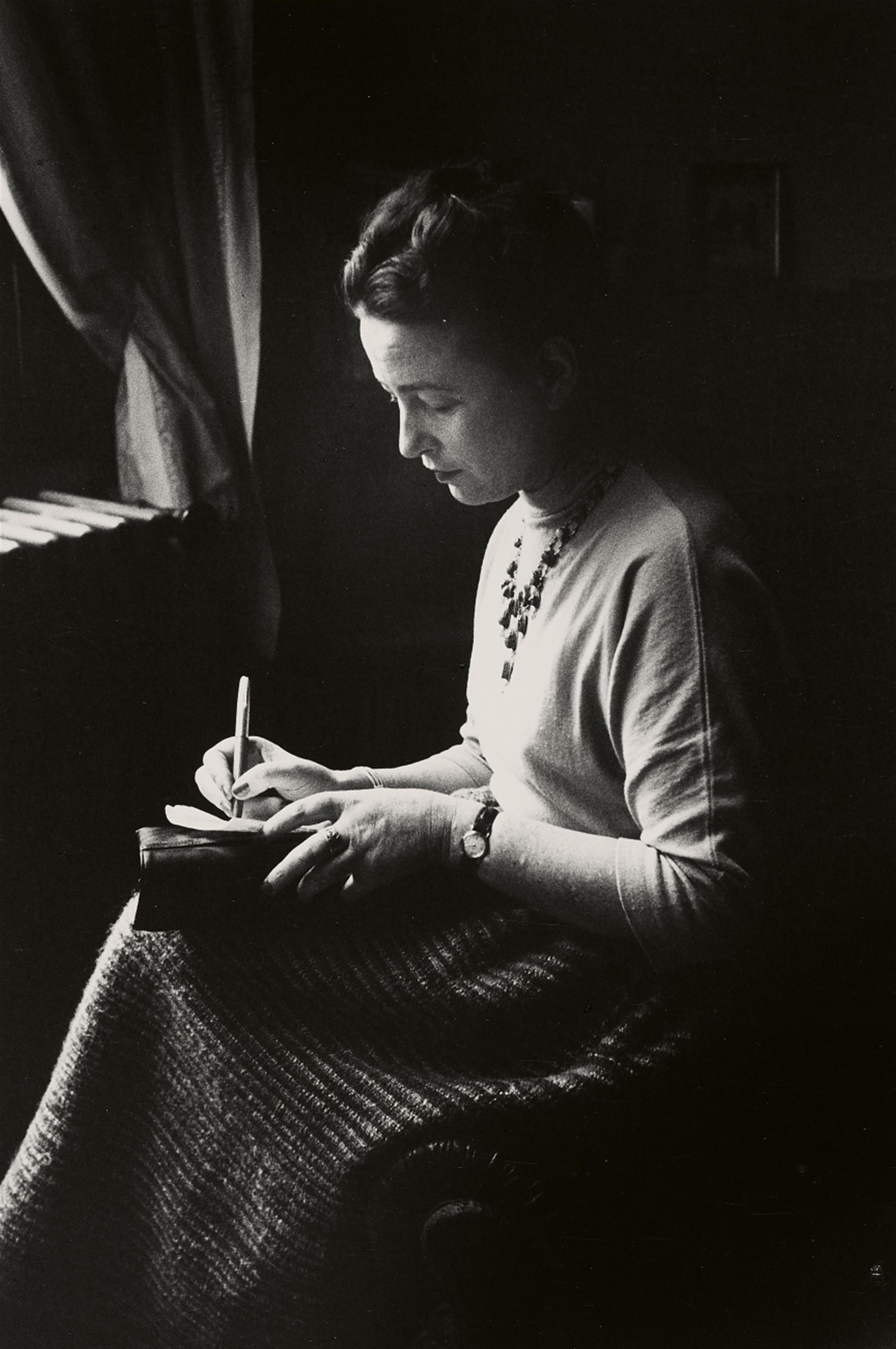 Gisèle Freund - Simone de Beauvoir the day when she received the Prix Goncourt - image-1