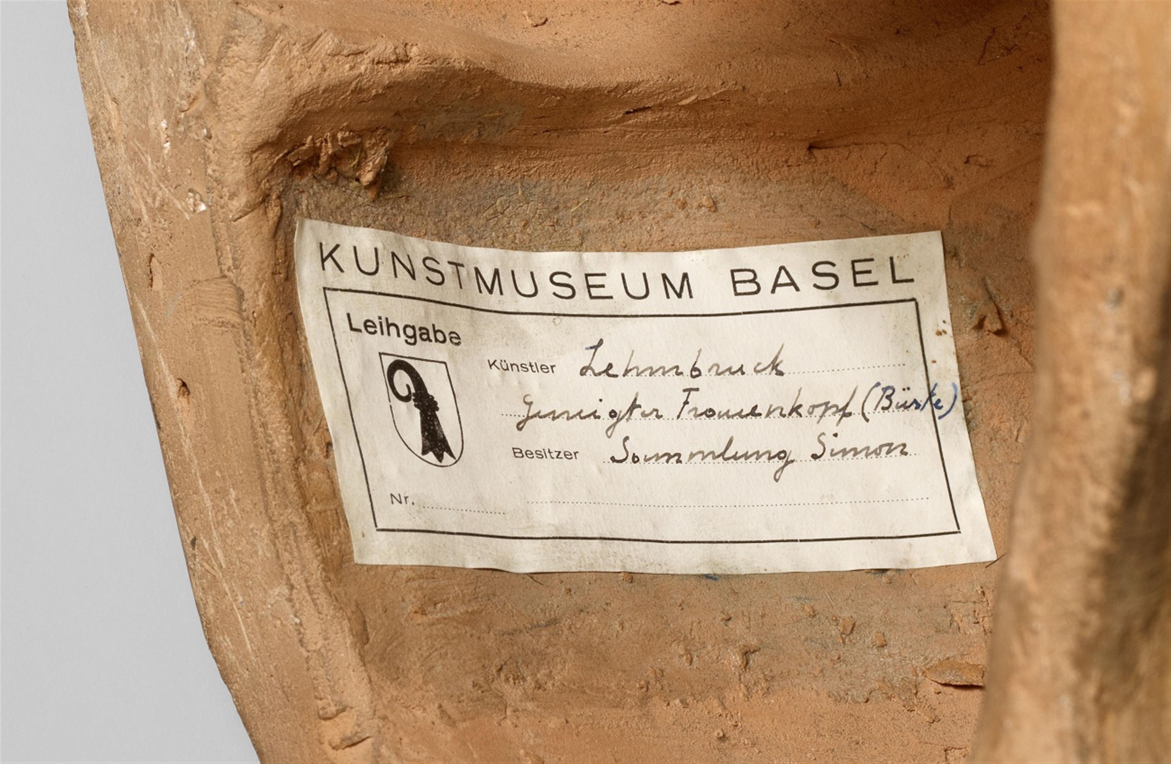 Wilhelm Lehmbruck - Büste der Knienden (Geneigter Frauenkopf) - image-8