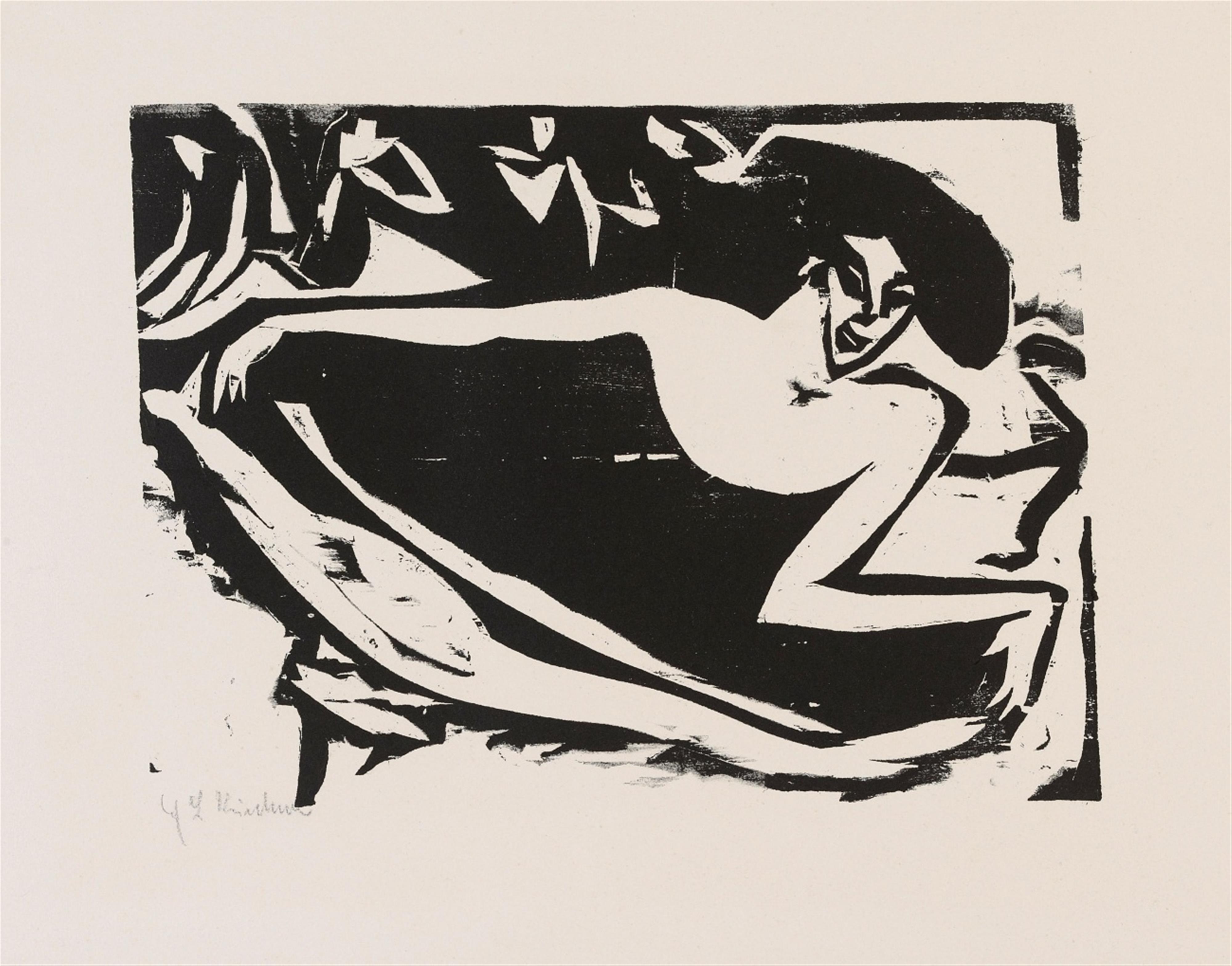 Ernst Ludwig Kirchner - Tänzerin mit gehobenem Rock - image-1