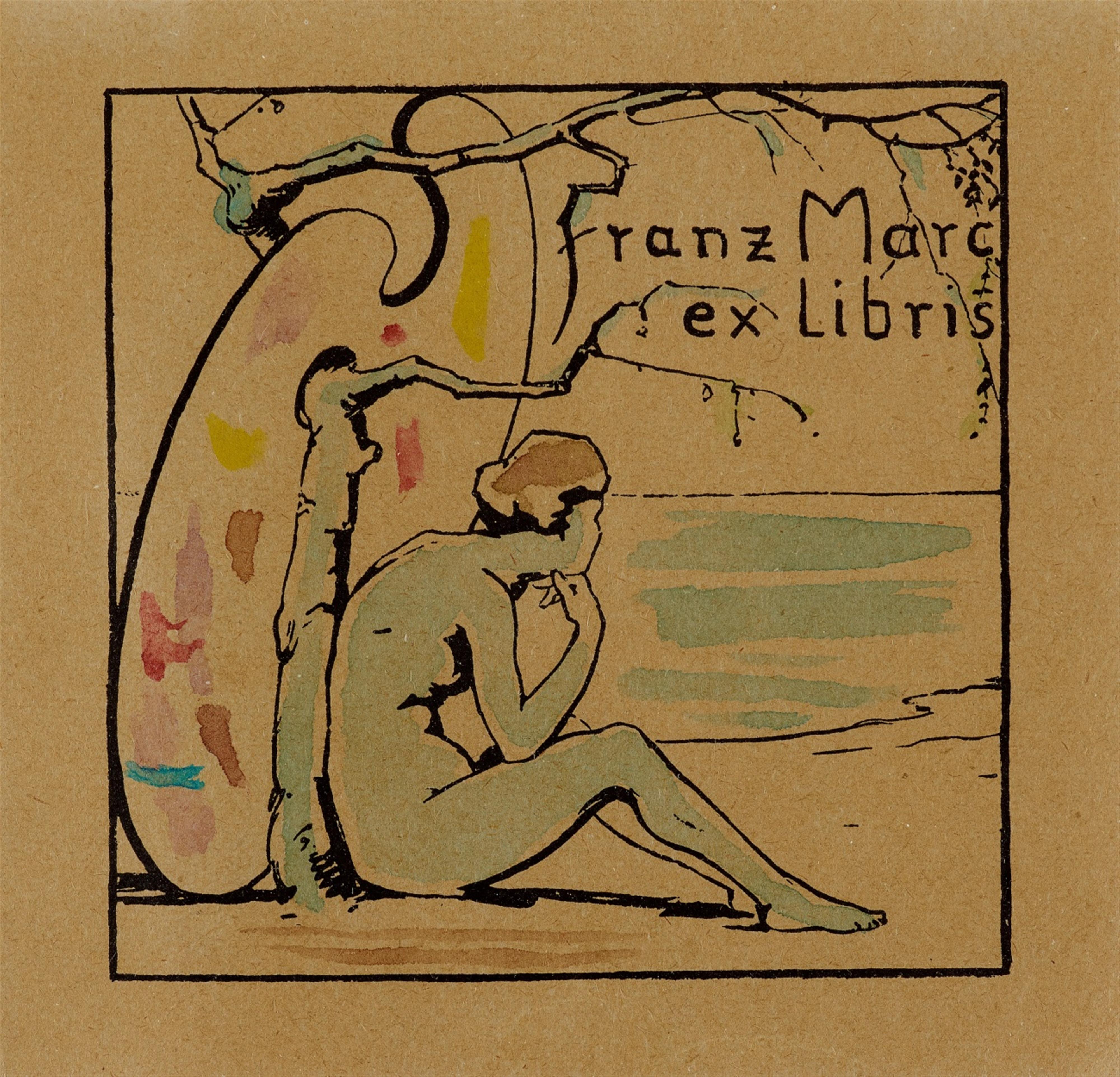 Franz Marc - Ex Libris Franz Marc II - image-1