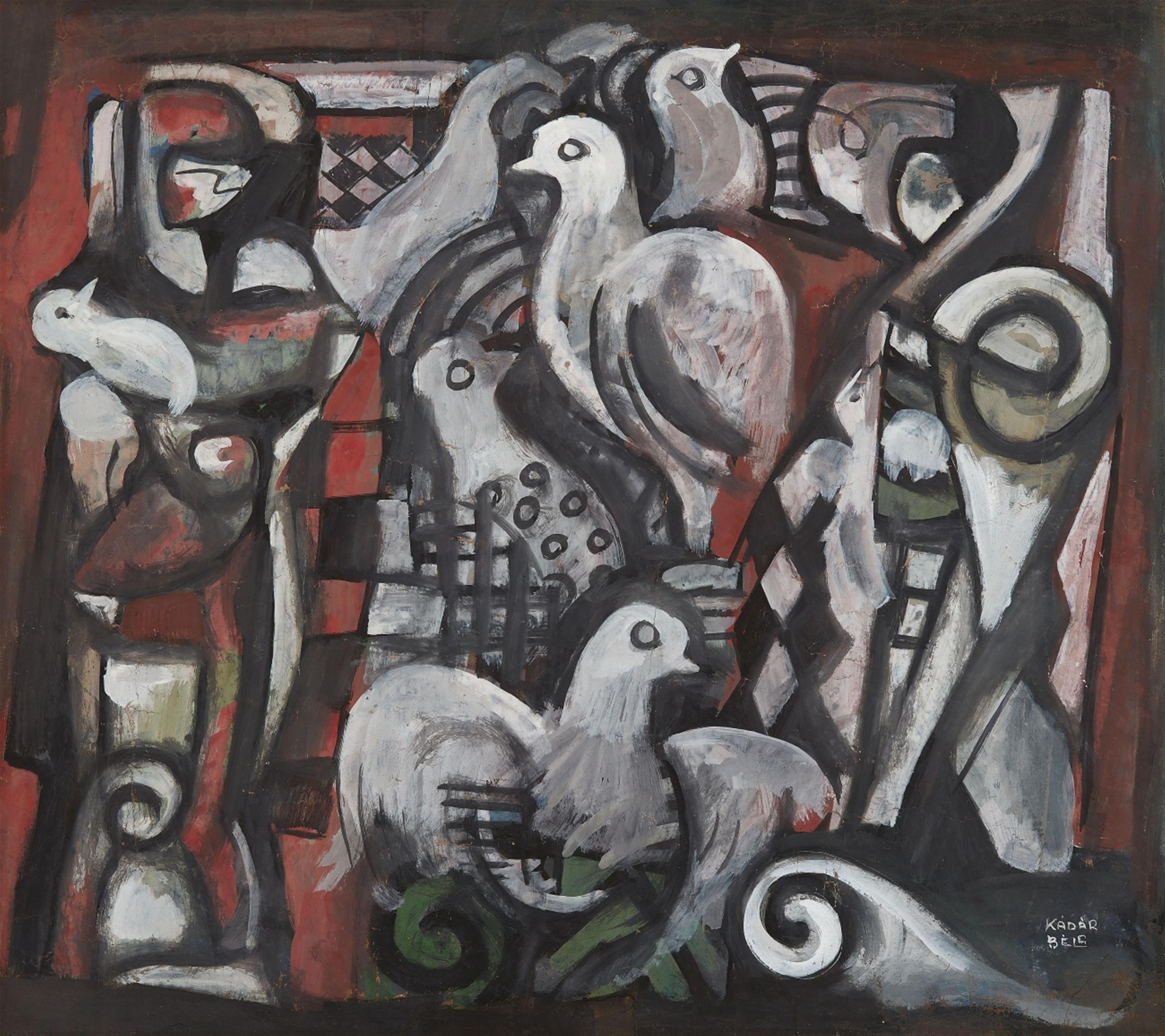 Béla Kádár - Komposition mit Vögeln - image-1