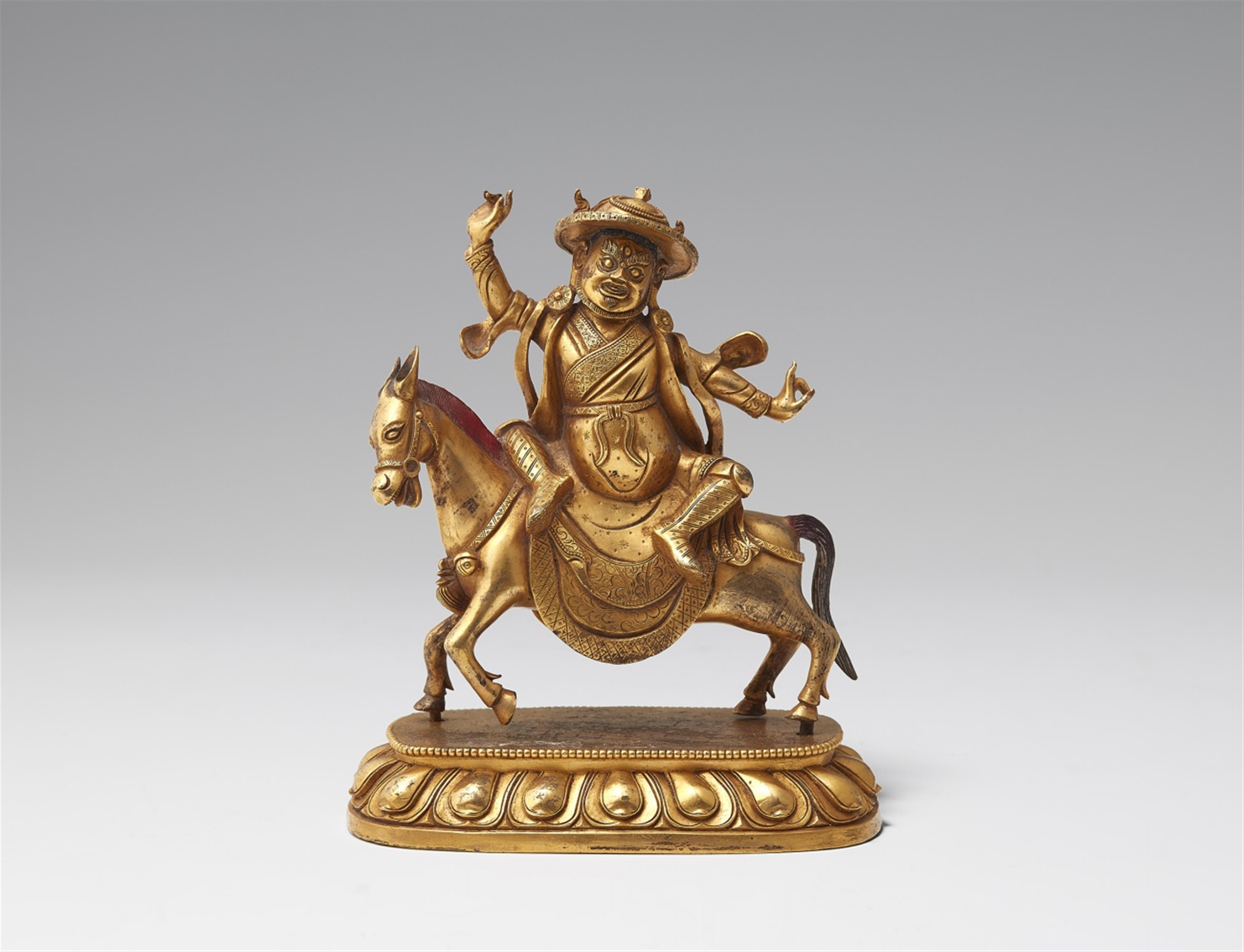 A Sinotibetan gilt bronze figure of Damcan. 18th/19th century - image-1