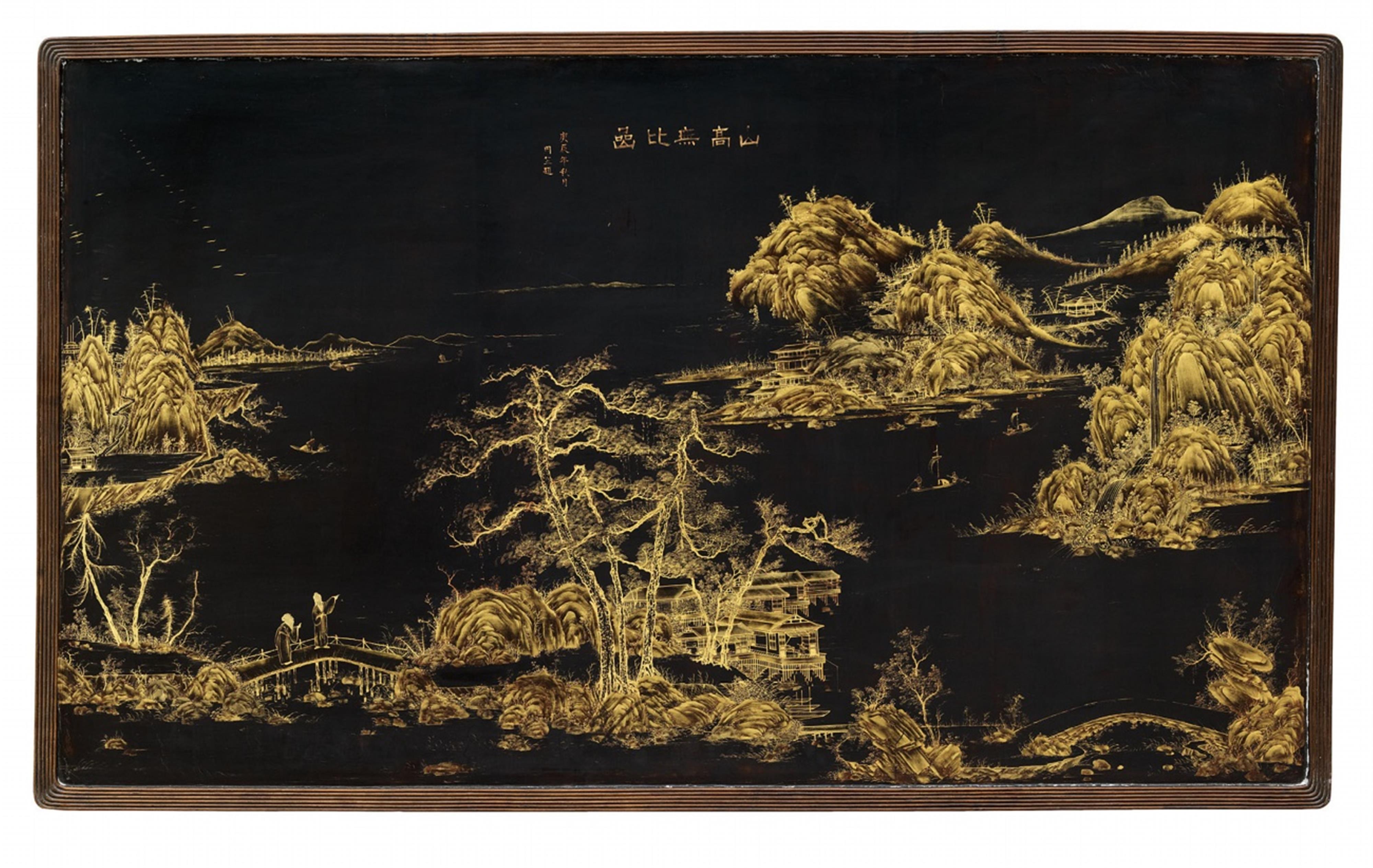 A large lacquer panel. 18th/19th century - image-3