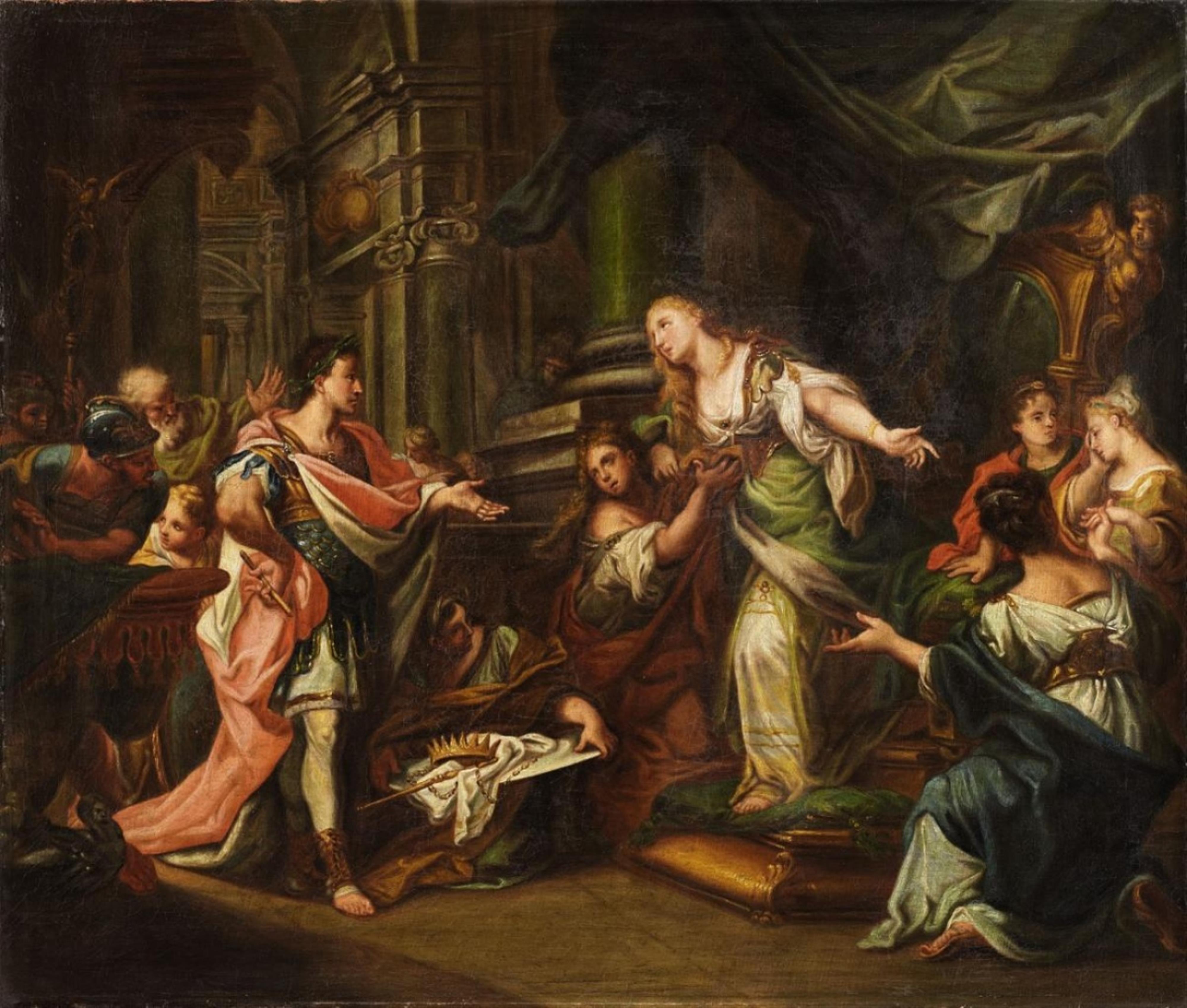 Unbekannter Meister des 17. Jahrhunderts - Der Abschied des Aeneas von Dido (?) - image-1