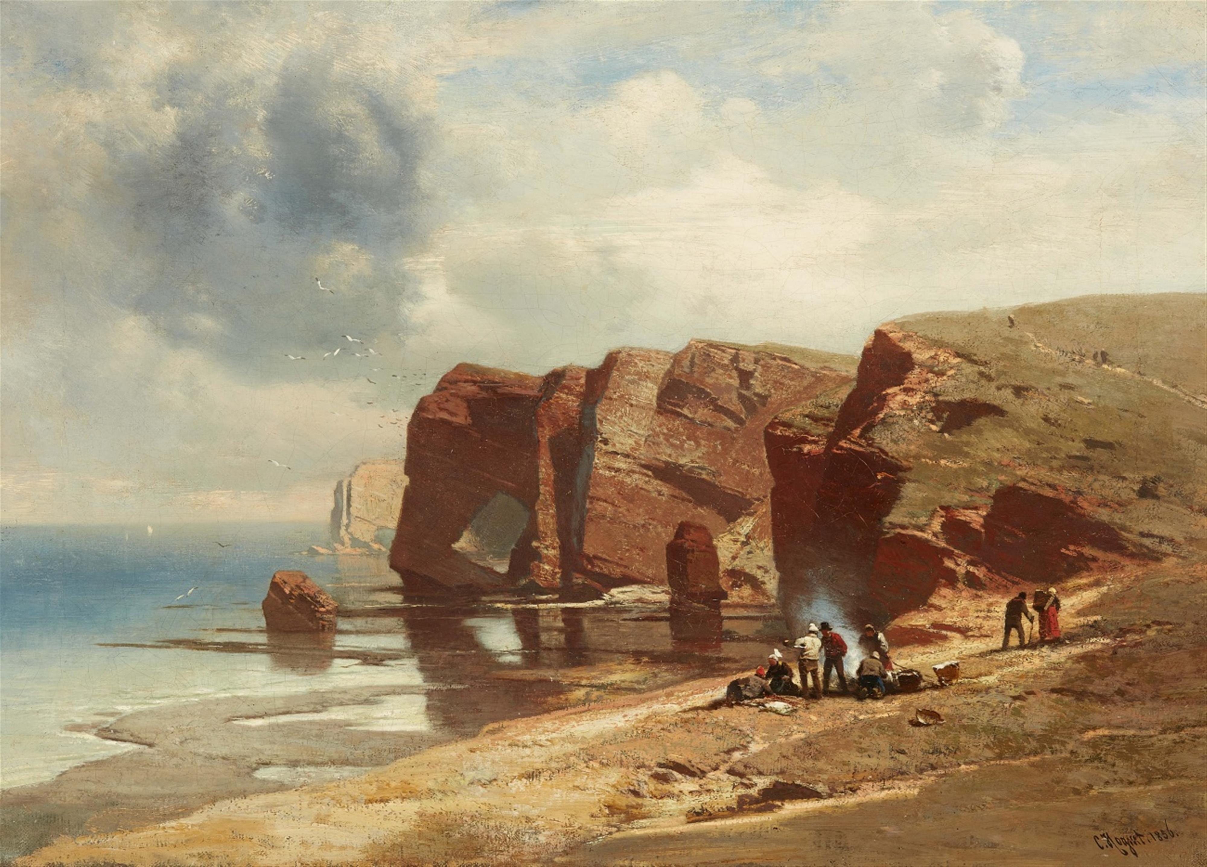 Charles Hoguet - Steilküste und Strand auf Helgoland - image-1